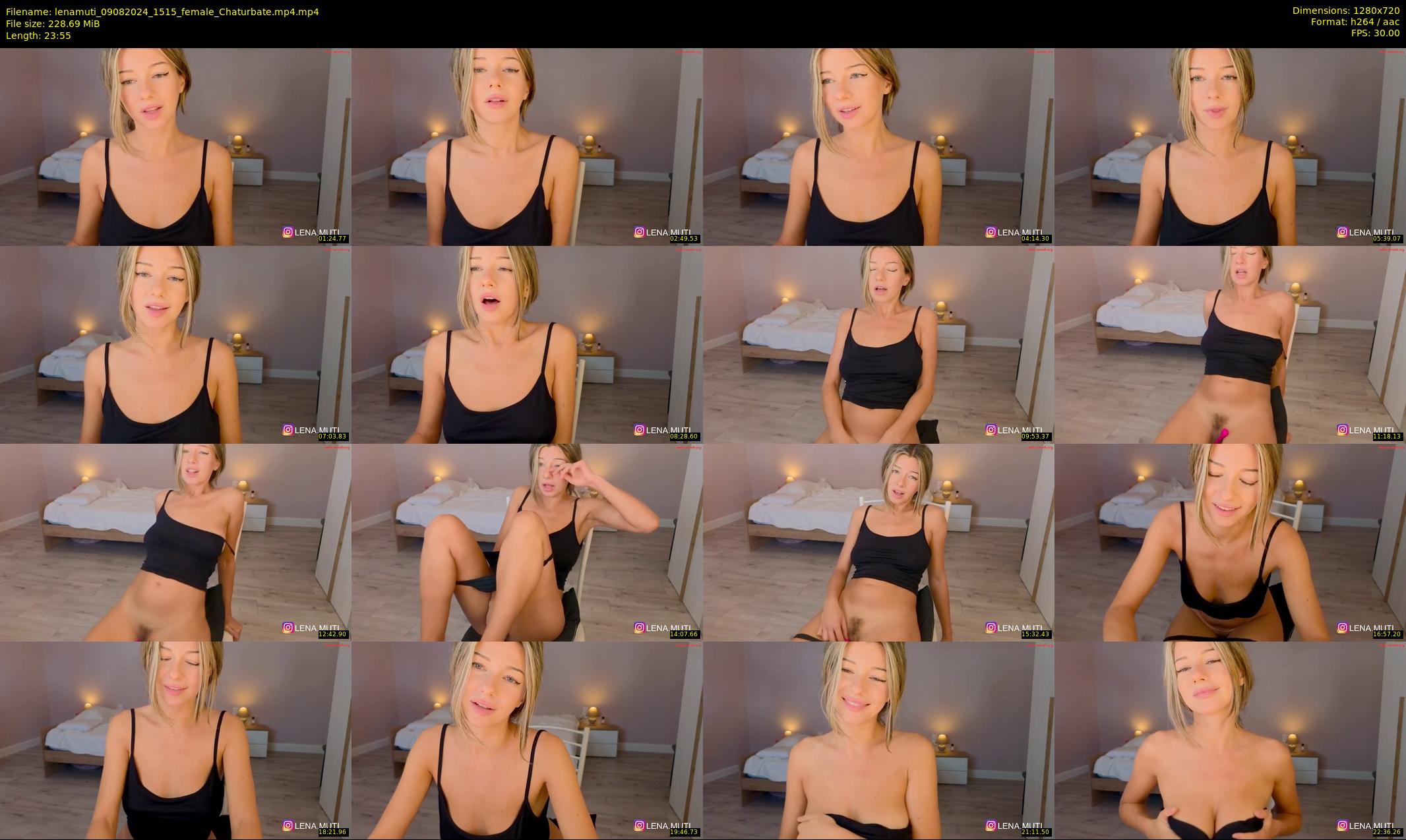 lenamuti — 24 minute Chaturbate female cam show recording, 720p, Aug 9, 2024