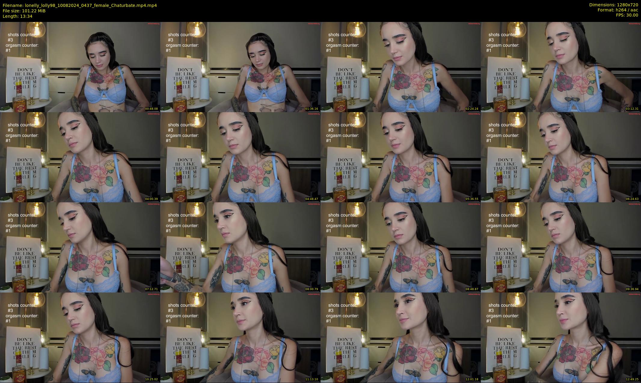 lonelly_lolly98 — 14 minute Chaturbate female cam show recording, 720p, Aug 10, 2024