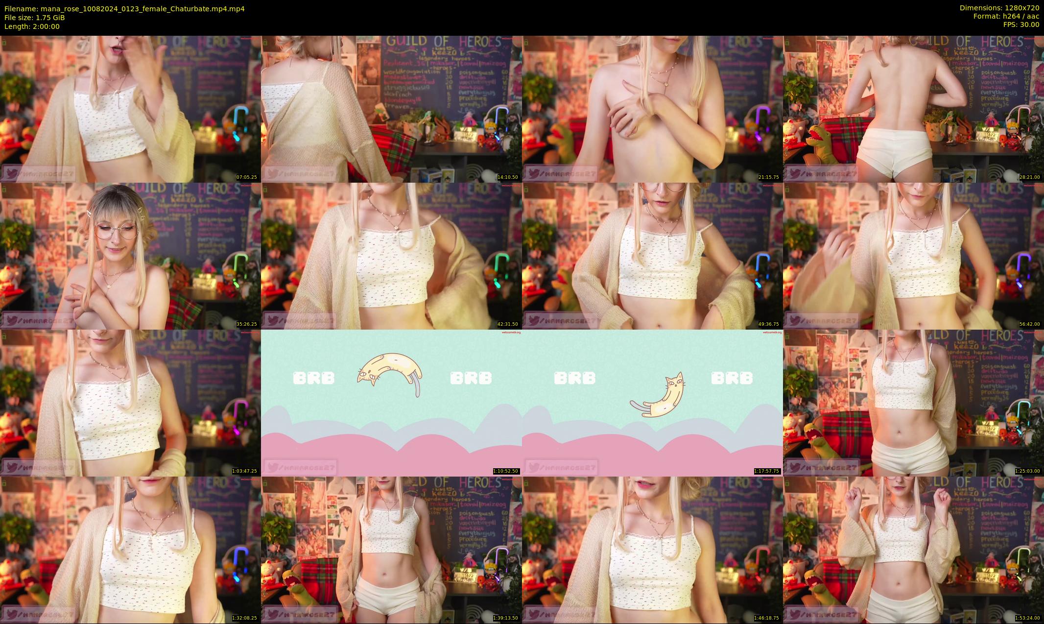 mana_rose — 120 minute Chaturbate female cam show recording, 720p, Aug 10, 2024