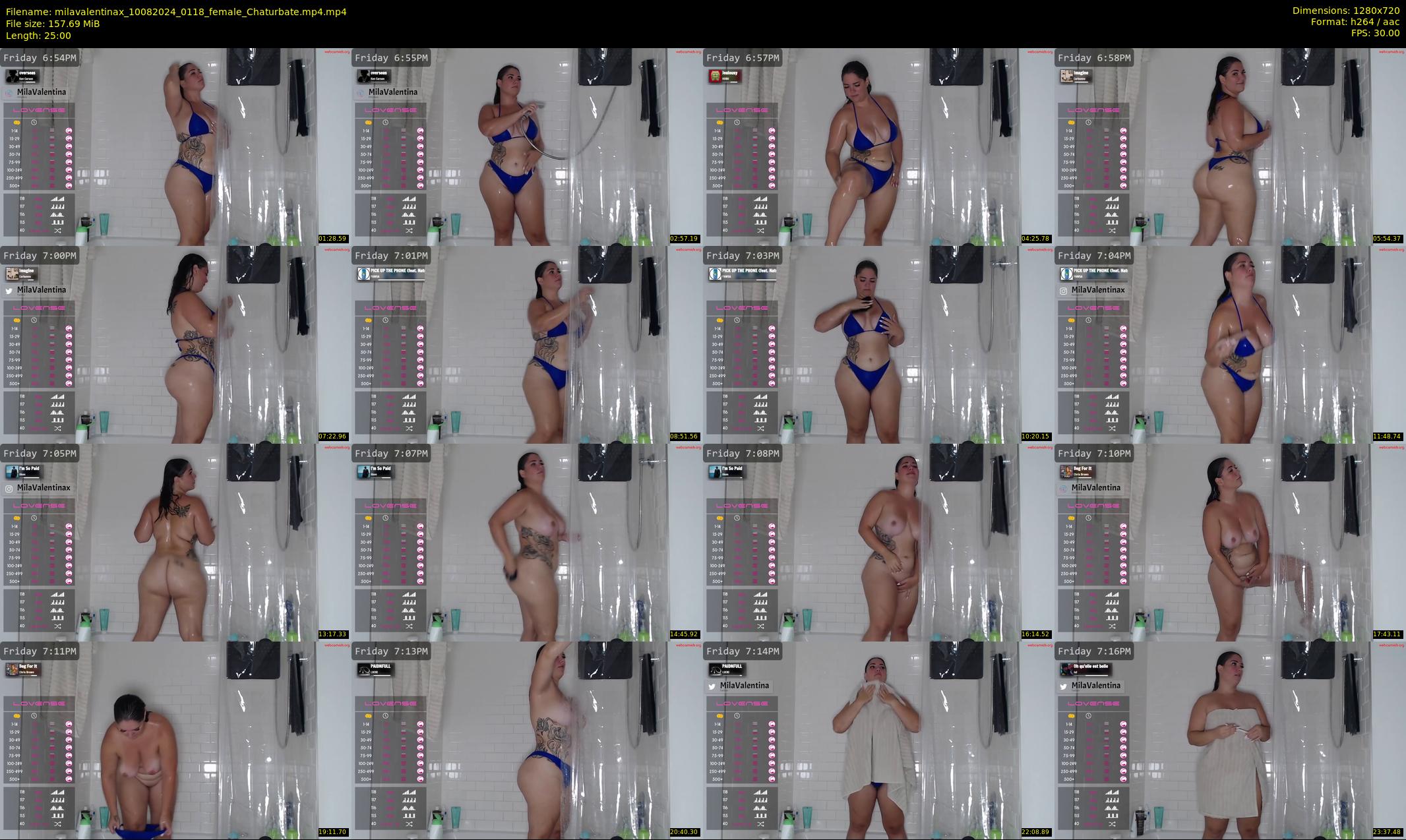milavalentinax — 25 minute Chaturbate female cam show recording, 720p, Aug 10, 2024