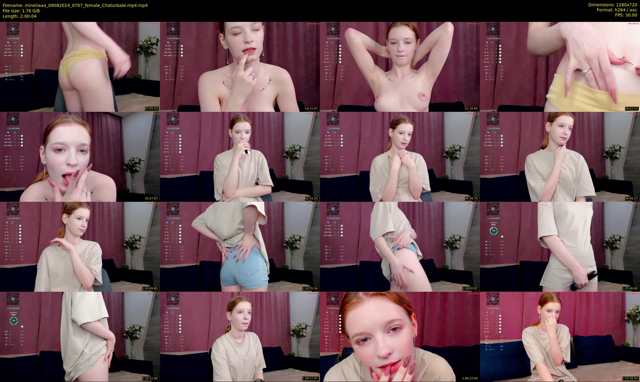 mineliaaa — 121 minute Chaturbate female cam show recording, 720p, Aug 9, 2024