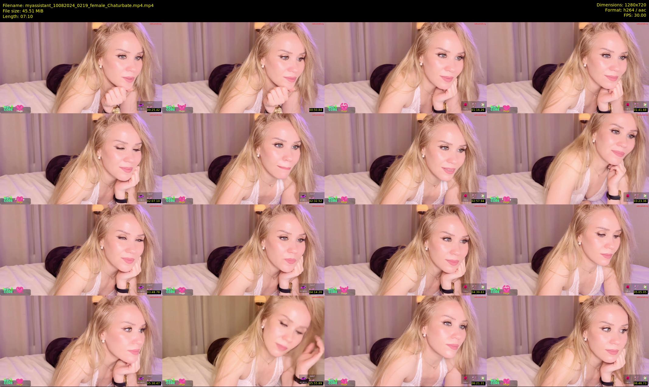 myassistant — 8 minute Chaturbate female cam show recording, 720p, Aug 10, 2024