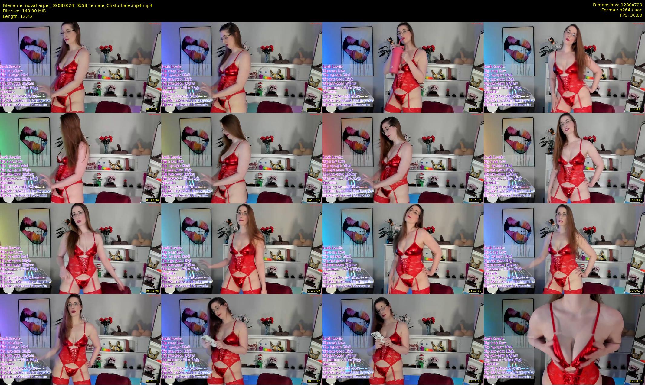novaharper — 13 minute Chaturbate female cam show recording, 720p, Aug 9, 2024