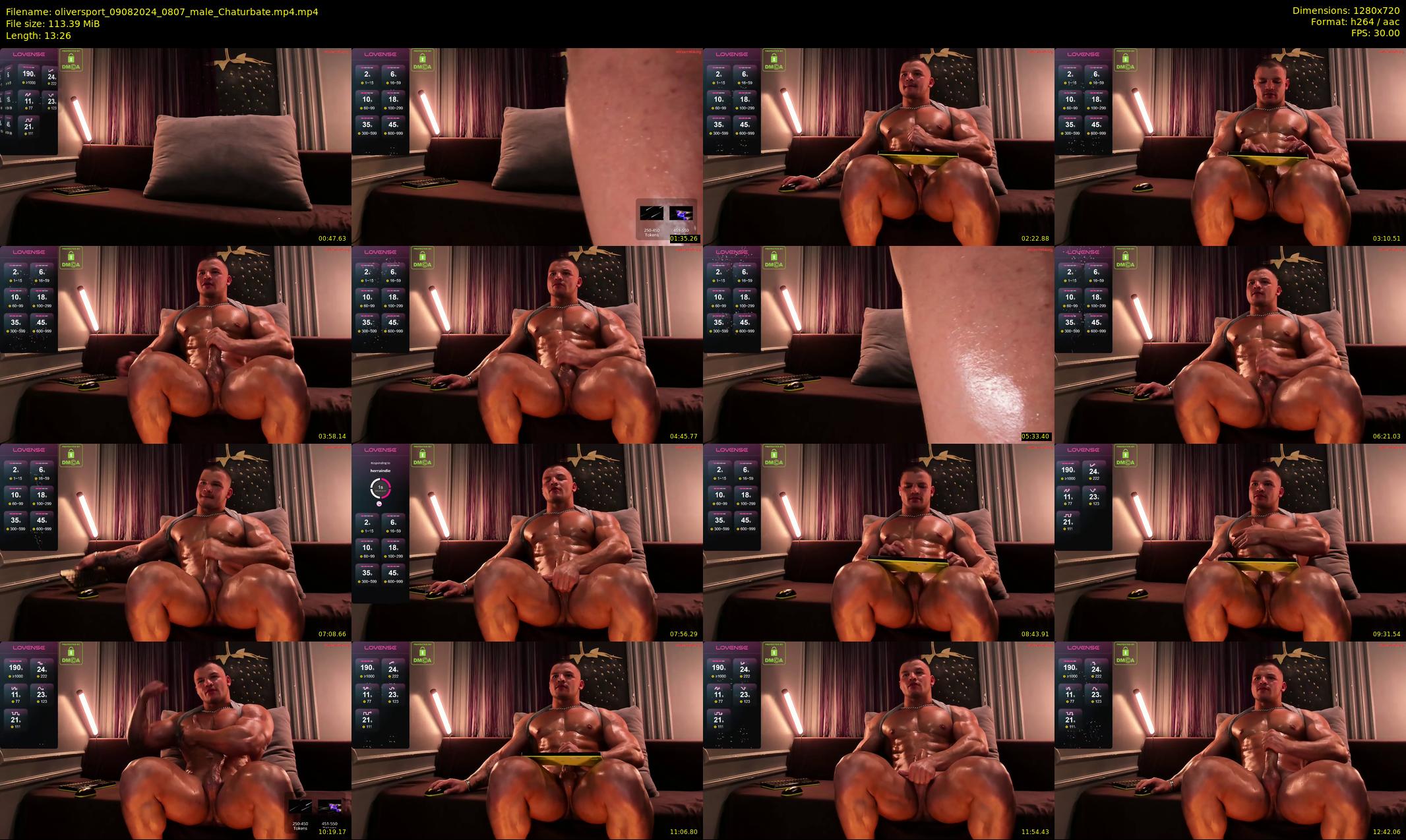 oliversport — 14 minute Chaturbate male cam show recording, 720p, Aug 9, 2024