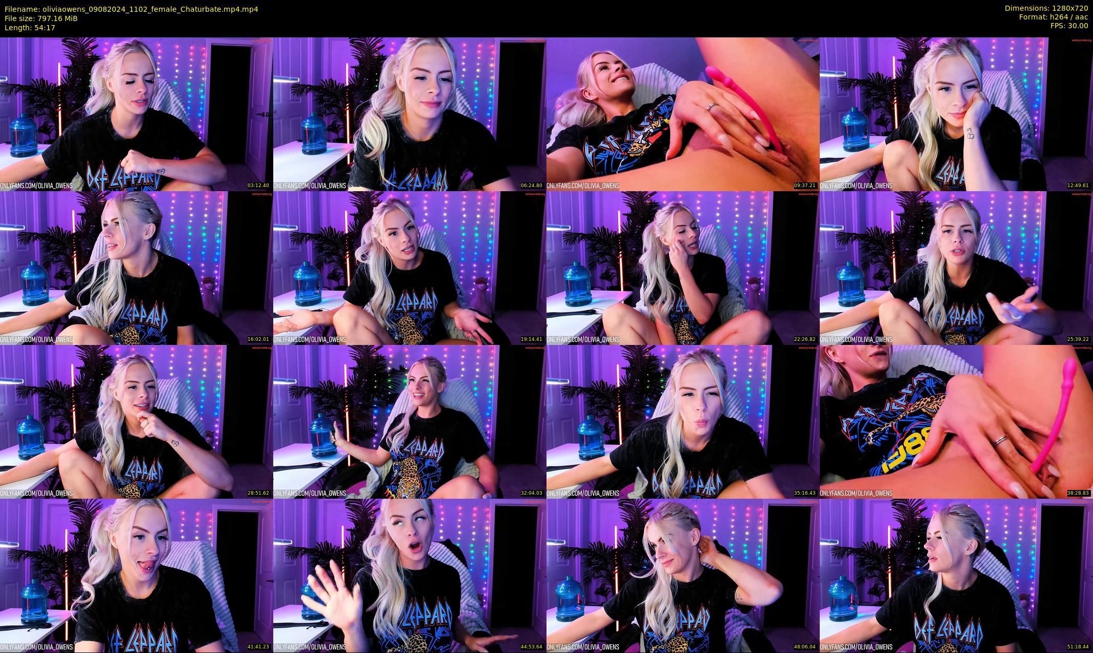 oliviaowens — 55 minute Chaturbate female cam show recording, 720p, Aug 9, 2024