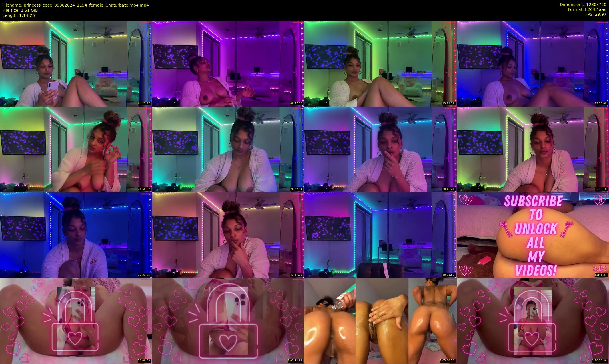 princess_cece — 75 minute Chaturbate female cam show recording, 720p, Aug 9, 2024