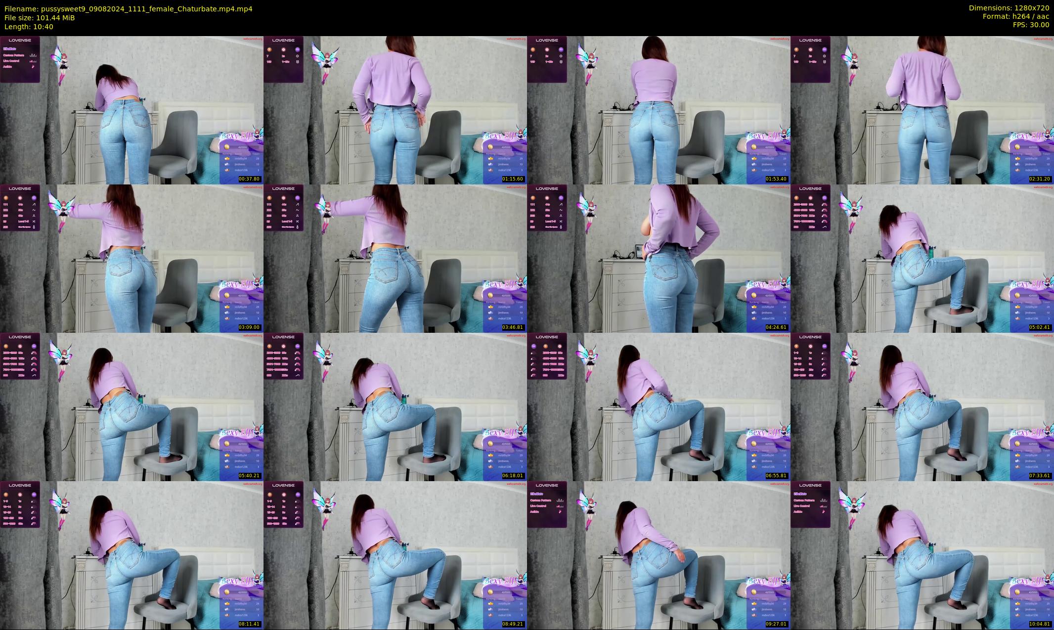 pussysweet9 — 11 minute Chaturbate female cam show recording, 720p, Aug 9, 2024