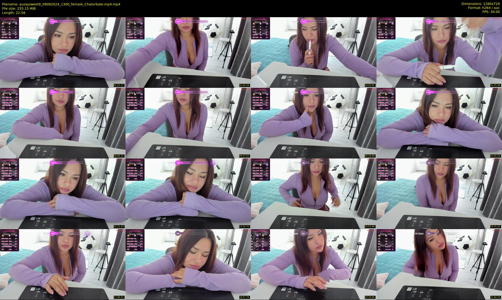 pussysweet9 — 23 minute Chaturbate female cam show recording, 720p, Aug 9, 2024