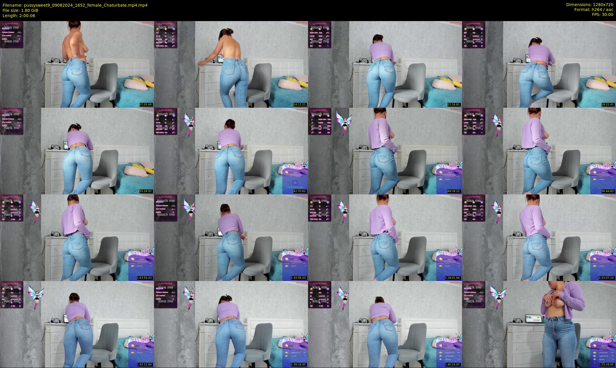 pussysweet9 — 121 minute Chaturbate female cam show recording, 720p, Aug 9, 2024