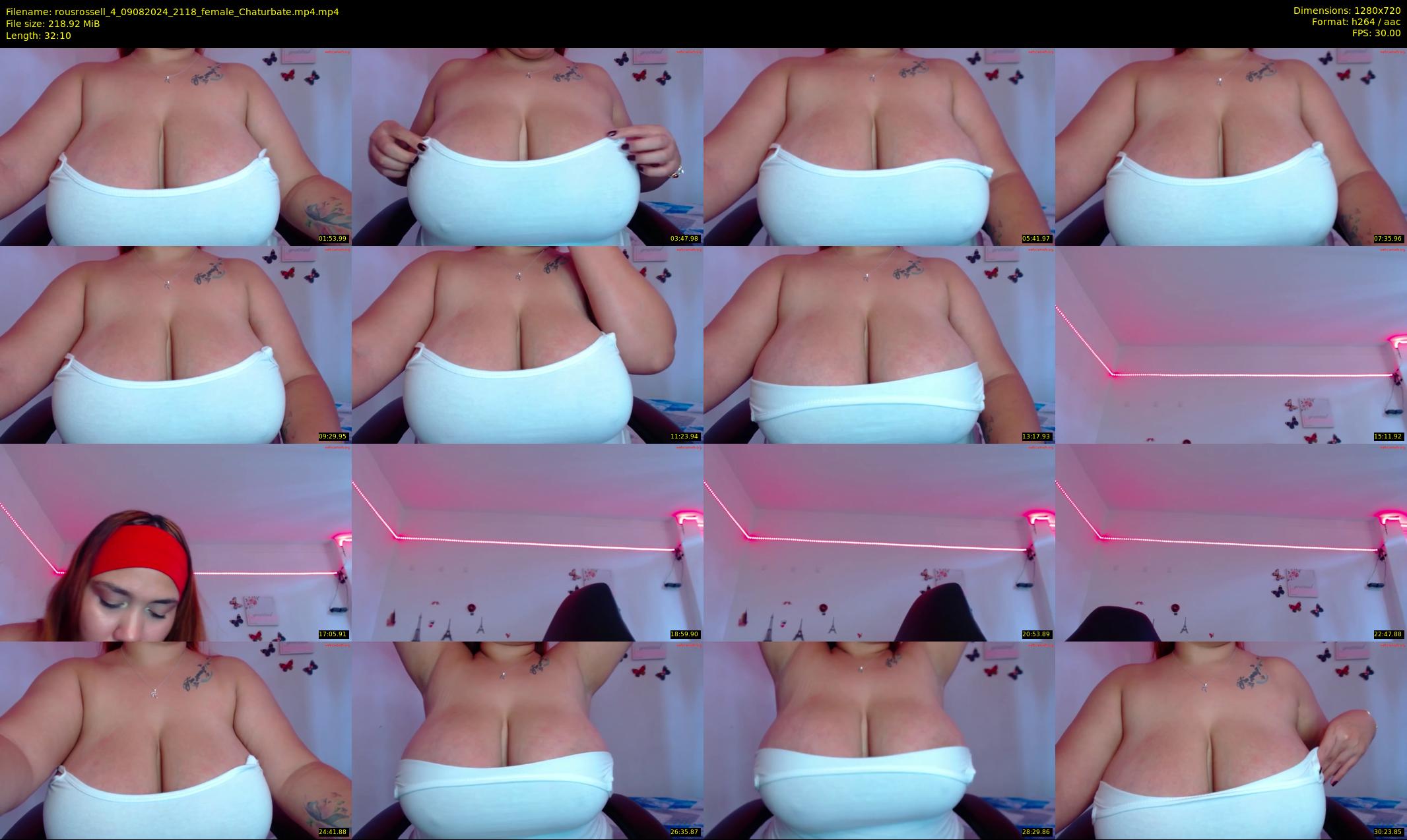 rousrossell_4 — 33 minute Chaturbate female cam show recording, 720p, Aug 9, 2024