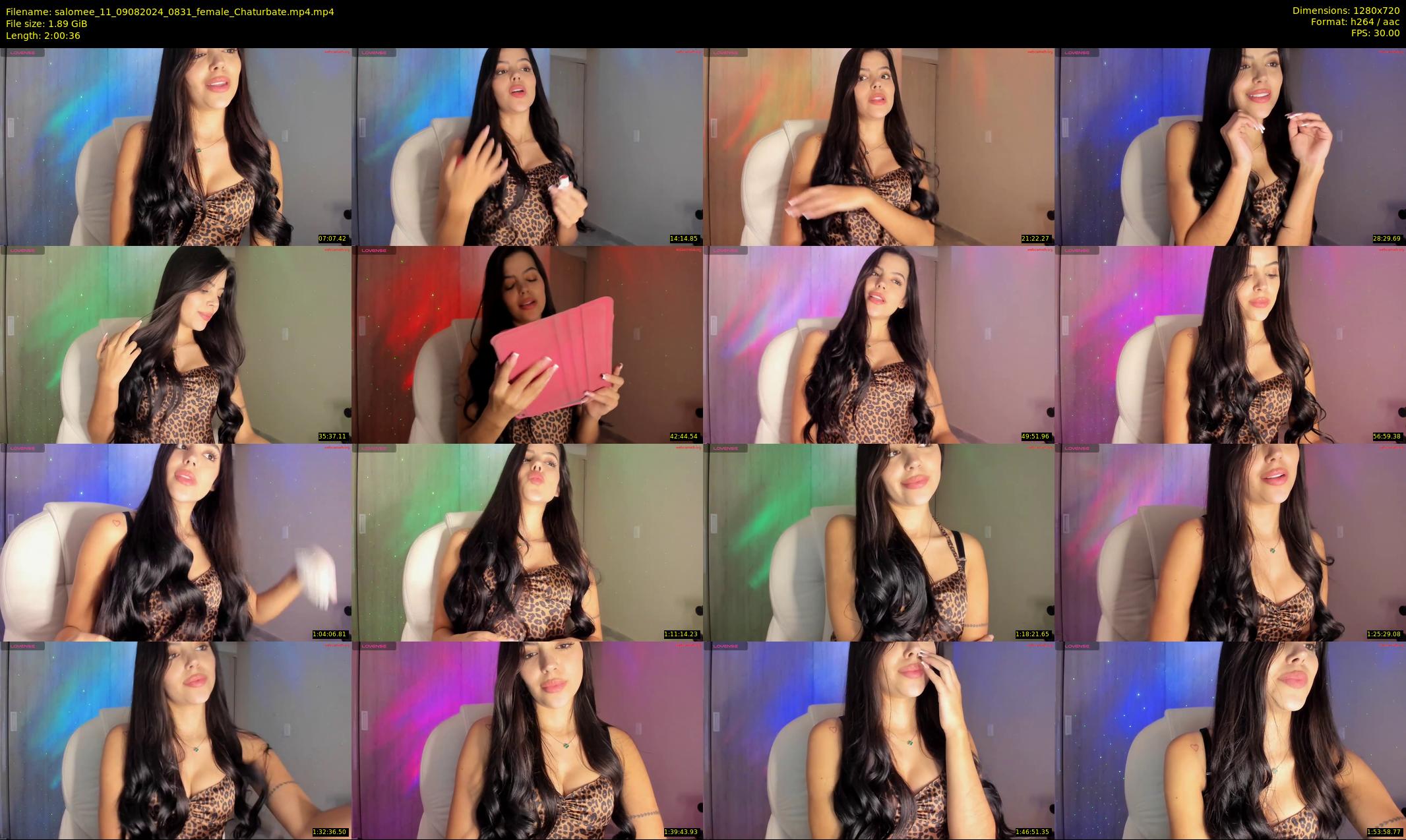 salomee_11 — 121 minute Chaturbate female cam show recording, 720p, Aug 9, 2024