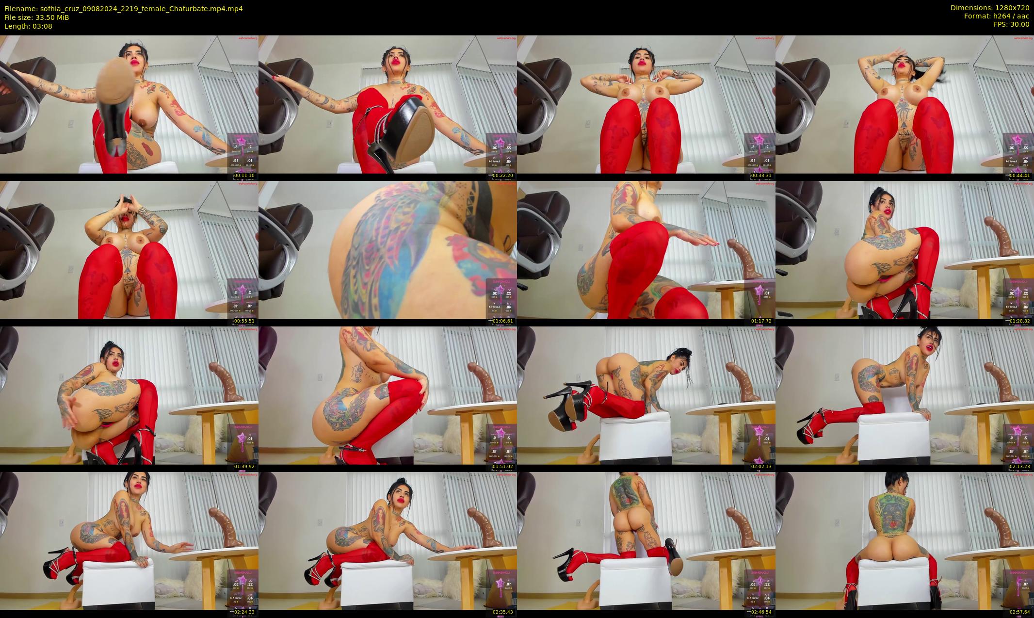 sofhia_cruz — 4 minute Chaturbate female cam show recording, 720p, Aug 9, 2024