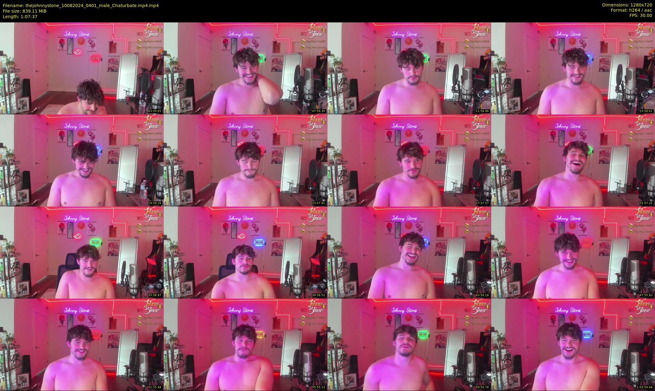 thejohnnystone — 68 minute Chaturbate male cam show recording, 720p, Aug 10, 2024