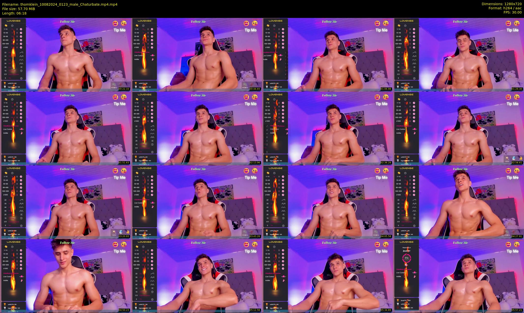 thomklein — 7 minute Chaturbate male cam show recording, 720p, Aug 10, 2024