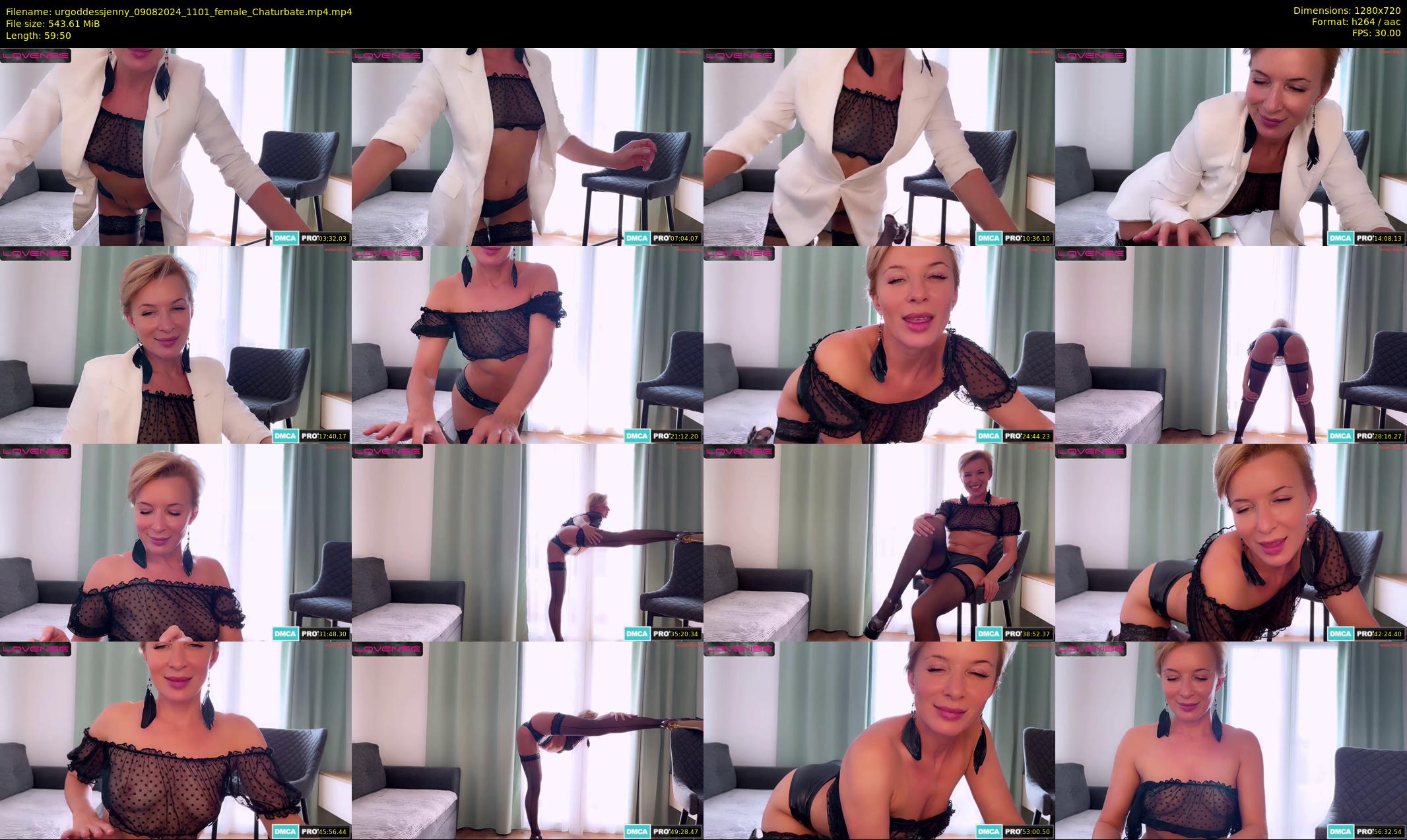 urgoddessjenny — 60 minute Chaturbate female cam show recording, 720p, Aug 9, 2024