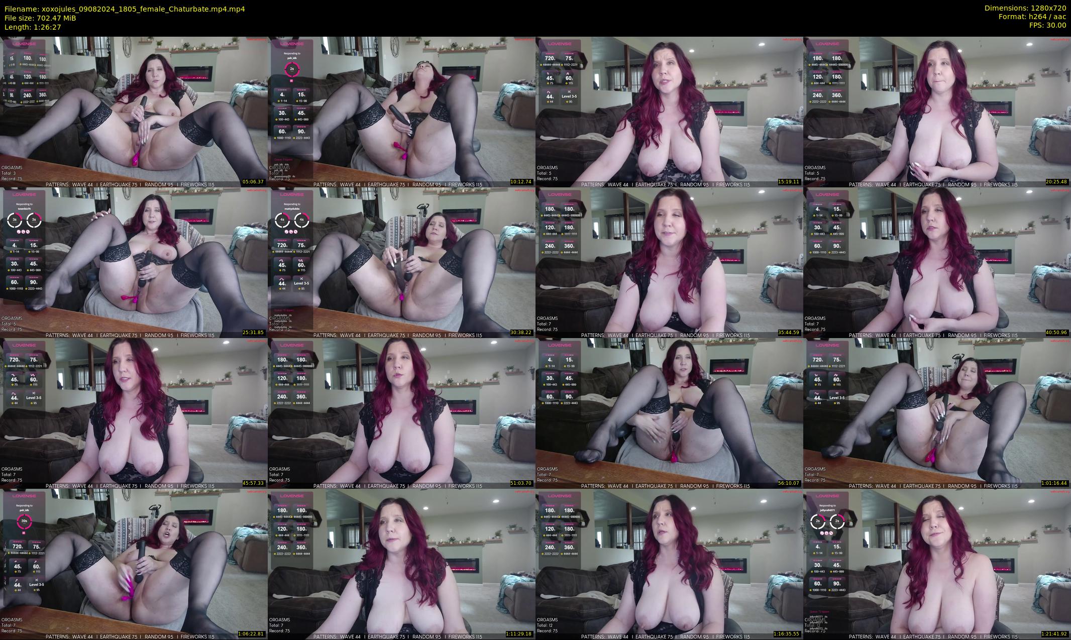xoxojules — 87 minute Chaturbate female cam show recording, 720p, Aug 9, 2024