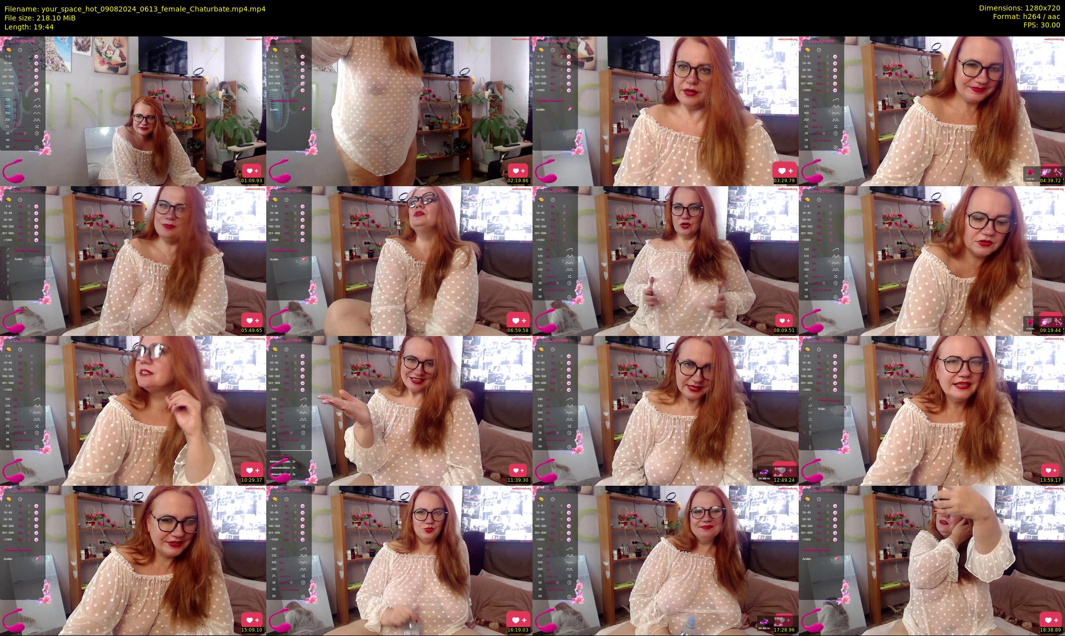 your_space_hot — 20 minute Chaturbate female cam show recording, 720p, Aug 9, 2024