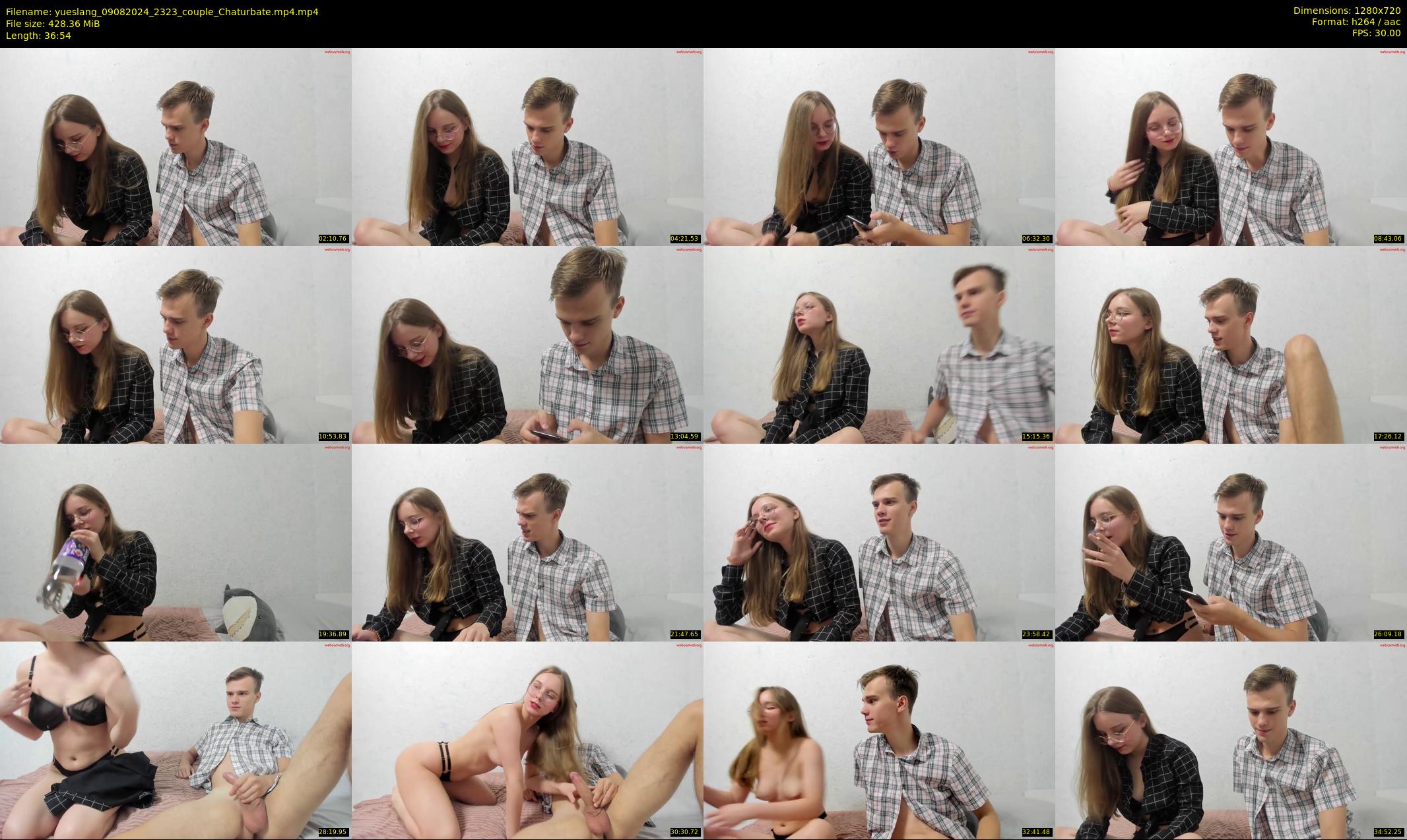 yueslang — 37 minute Chaturbate couple cam show recording, 720p, Aug 9, 2024