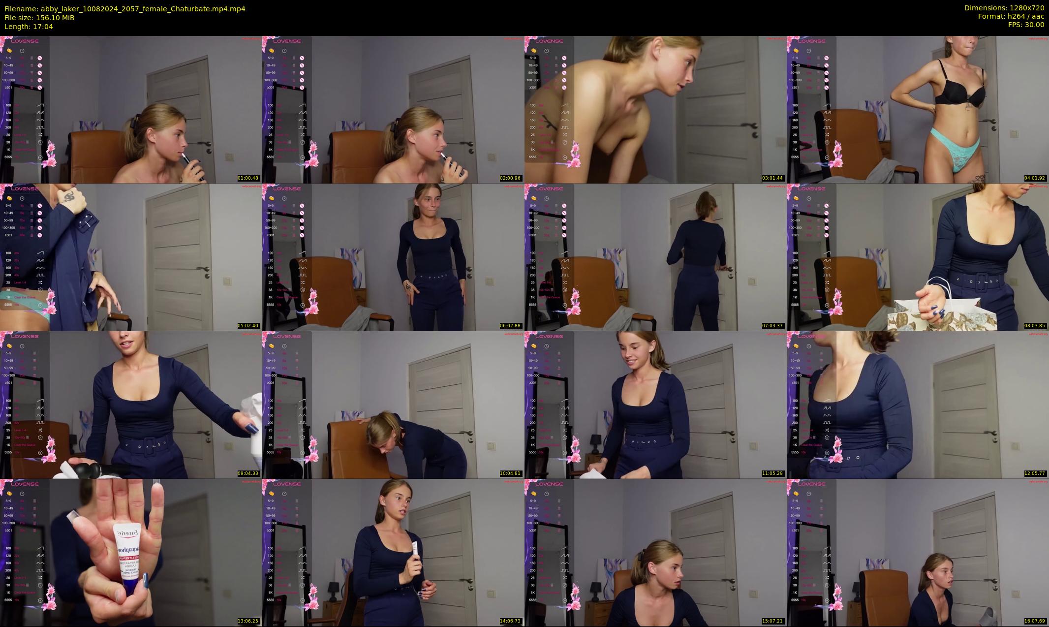 abby_laker — 18 minute Chaturbate female cam show recording, 720p, Aug 10, 2024