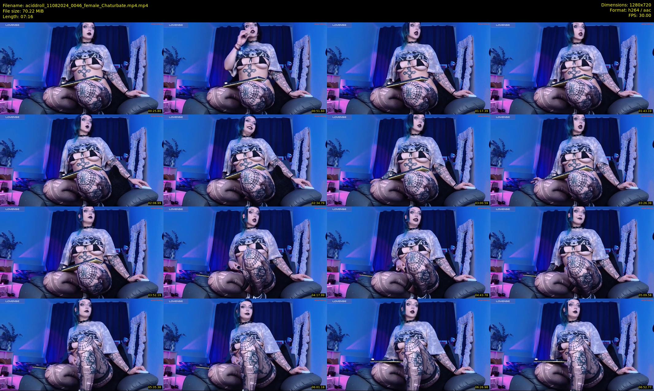 aciddroll — 8 minute Chaturbate female cam show recording, 720p, Aug 11, 2024