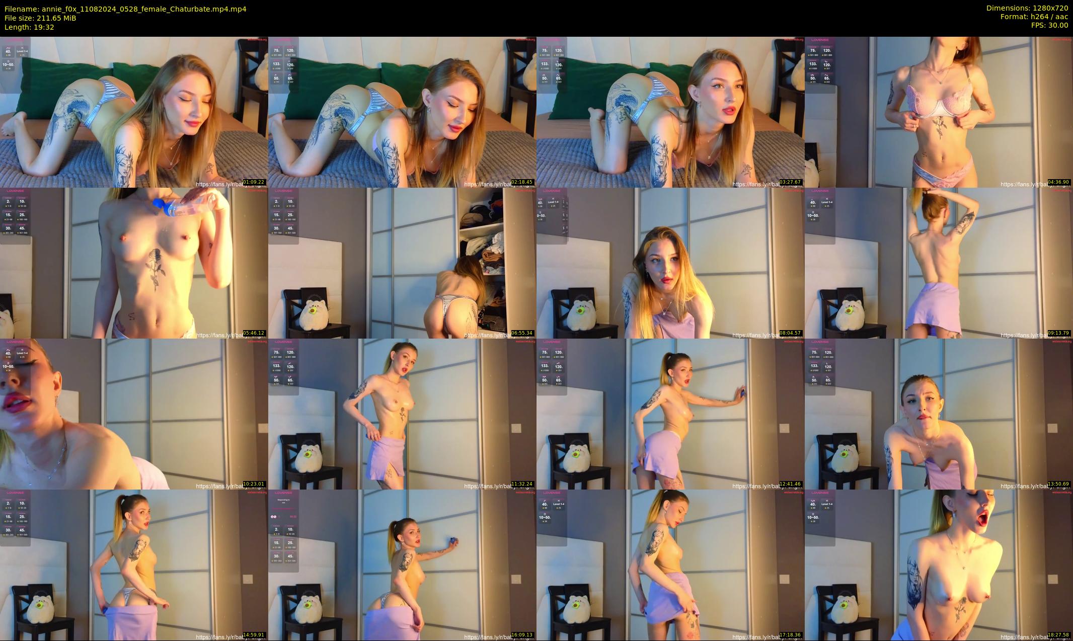 annie_f0x — 20 minute Chaturbate female cam show recording, 720p, Aug 11, 2024