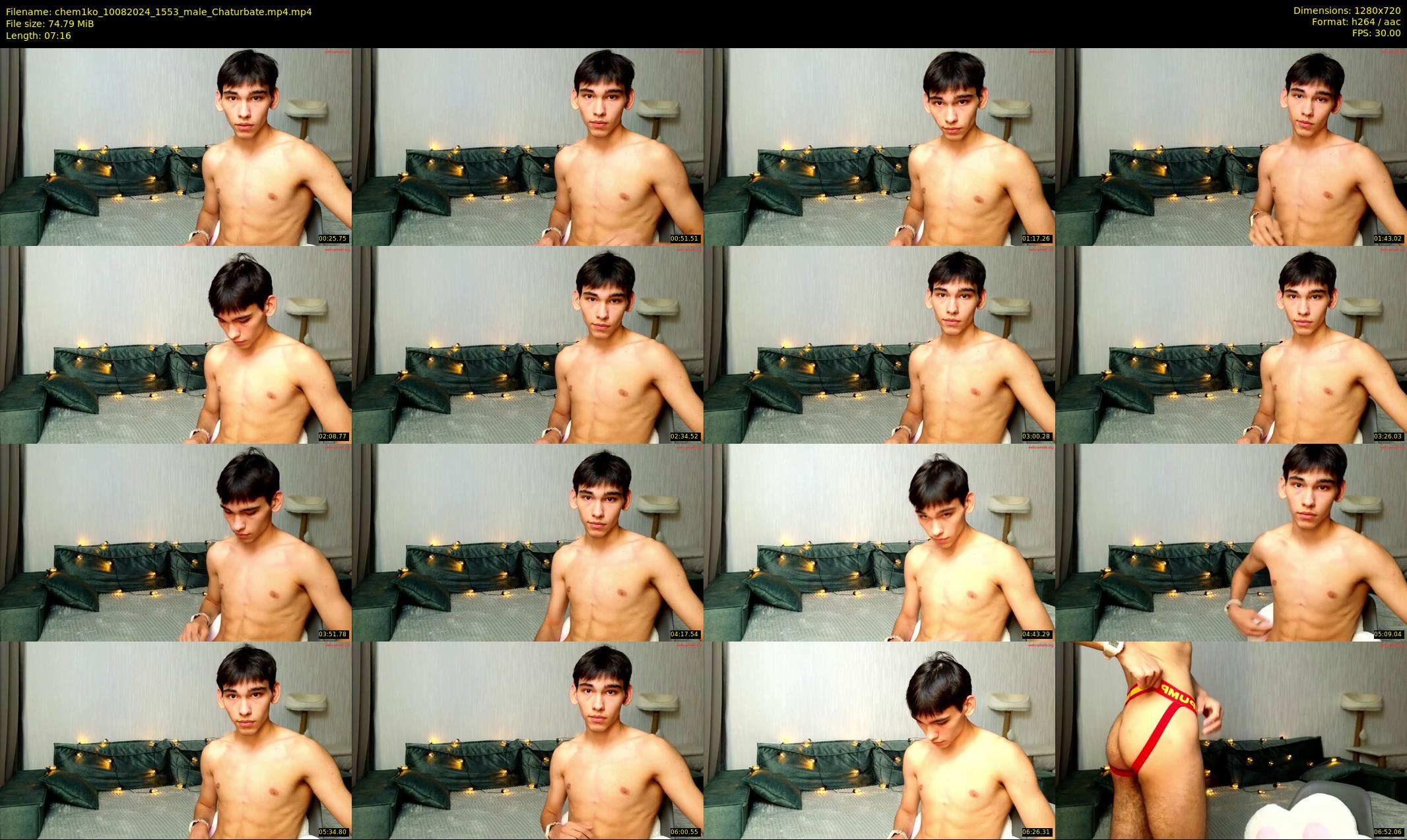 chem1ko — 8 minute Chaturbate male cam show recording, 720p, Aug 10, 2024