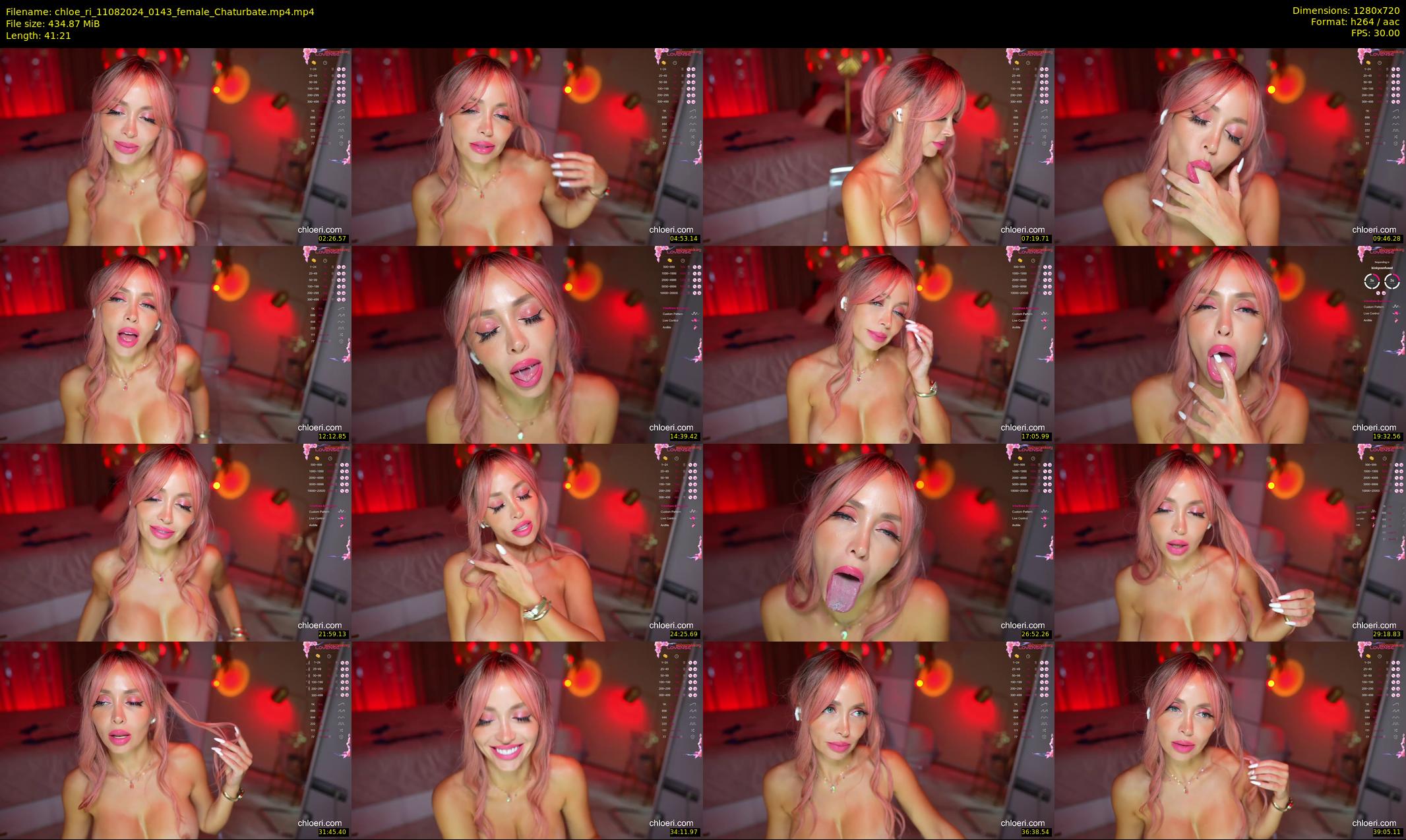 chloe_ri — 42 minute Chaturbate female cam show recording, 720p, Aug 11, 2024