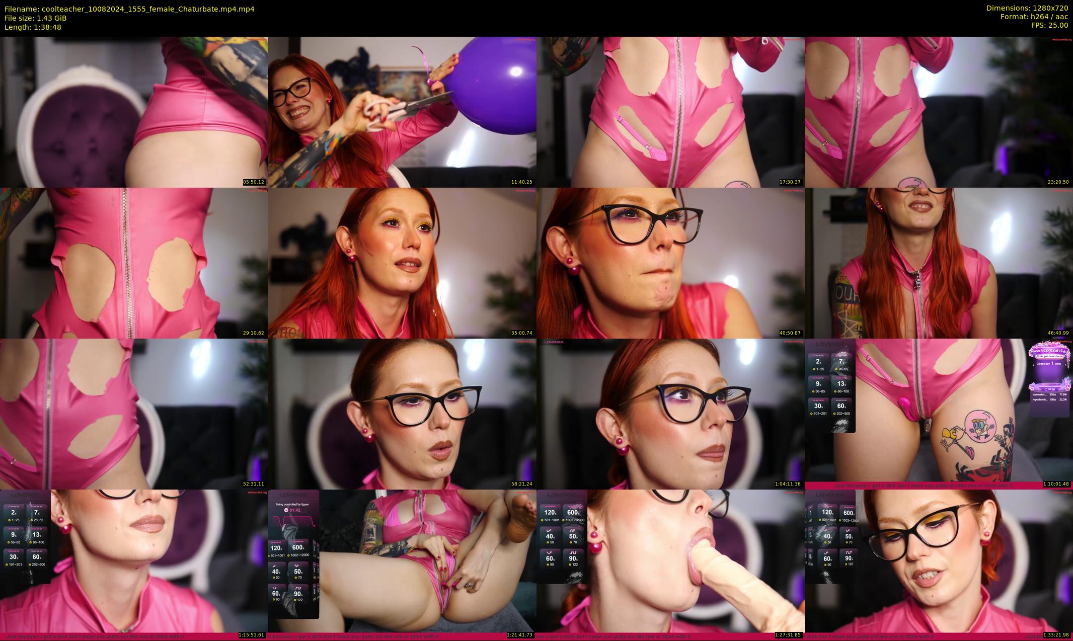 coolteacher — 99 minute Chaturbate female cam show recording, 720p, Aug 10, 2024