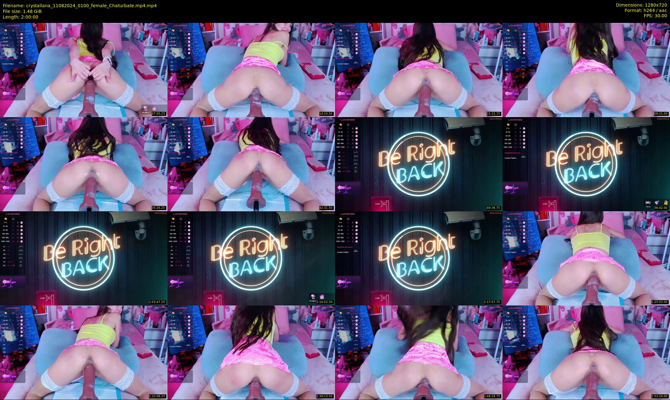 crystallana — 120 minute Chaturbate female cam show recording, 720p, Aug 11, 2024