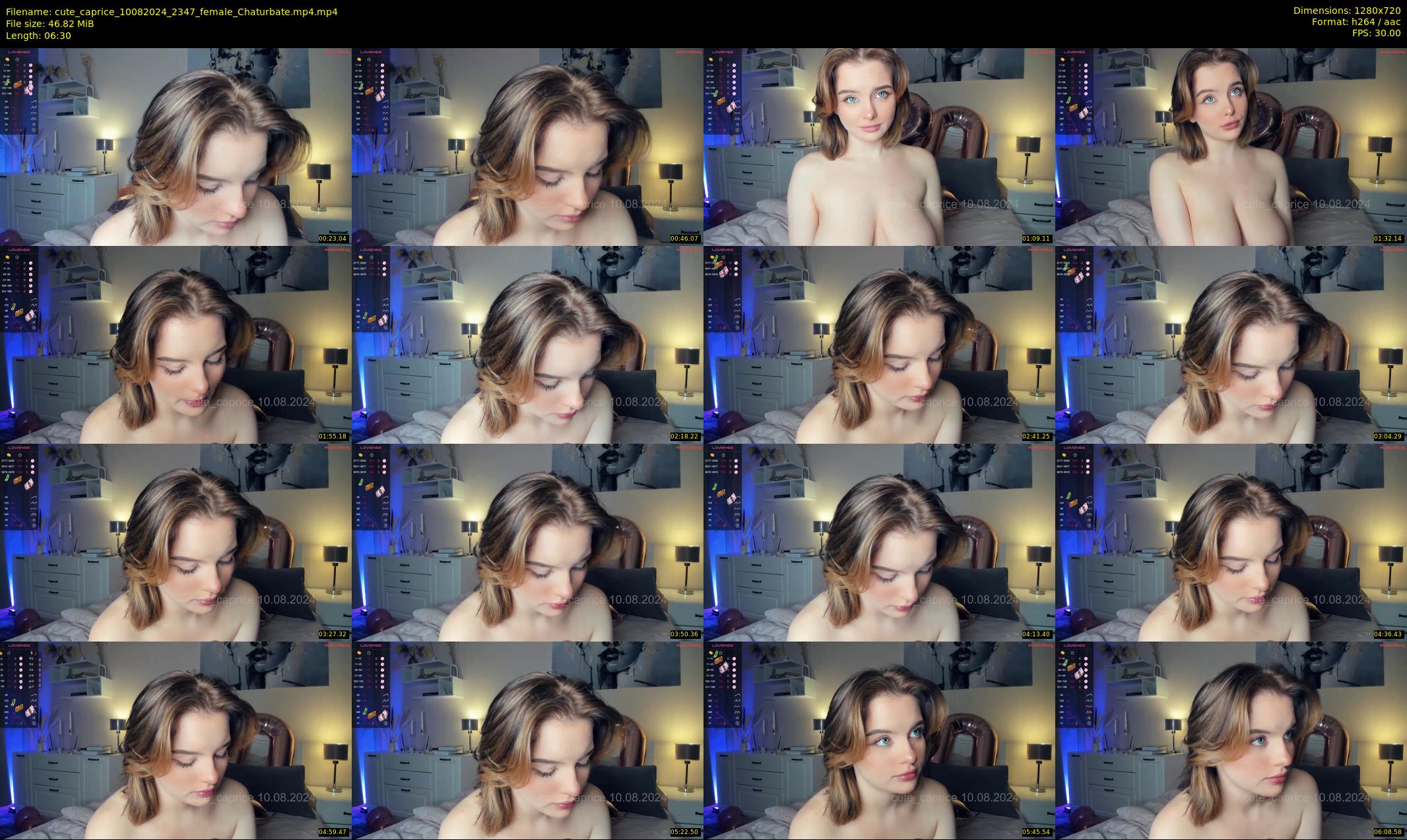 cute_caprice — 7 minute Chaturbate female cam show recording, 720p, Aug 10, 2024