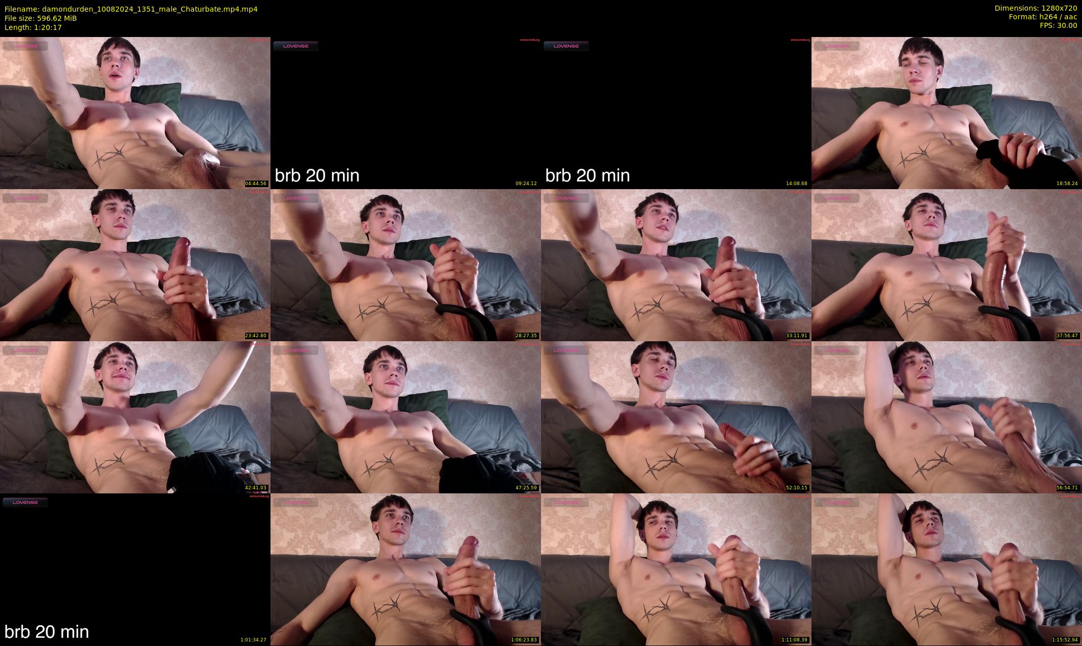 damondurden — 81 minute Chaturbate male cam show recording, 720p, Aug 10, 2024