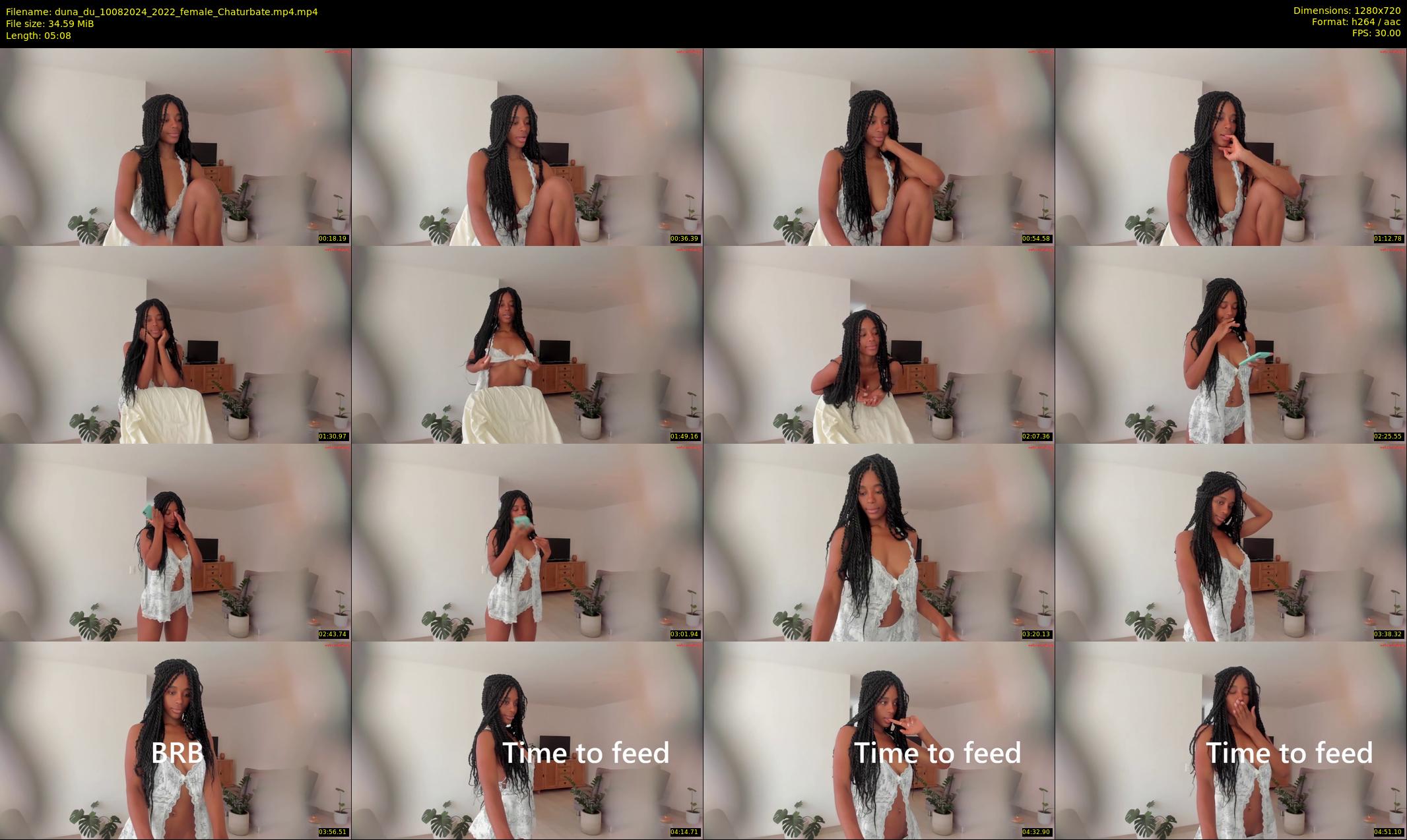 duna_du — 6 minute Chaturbate female cam show recording, 720p, Aug 10, 2024