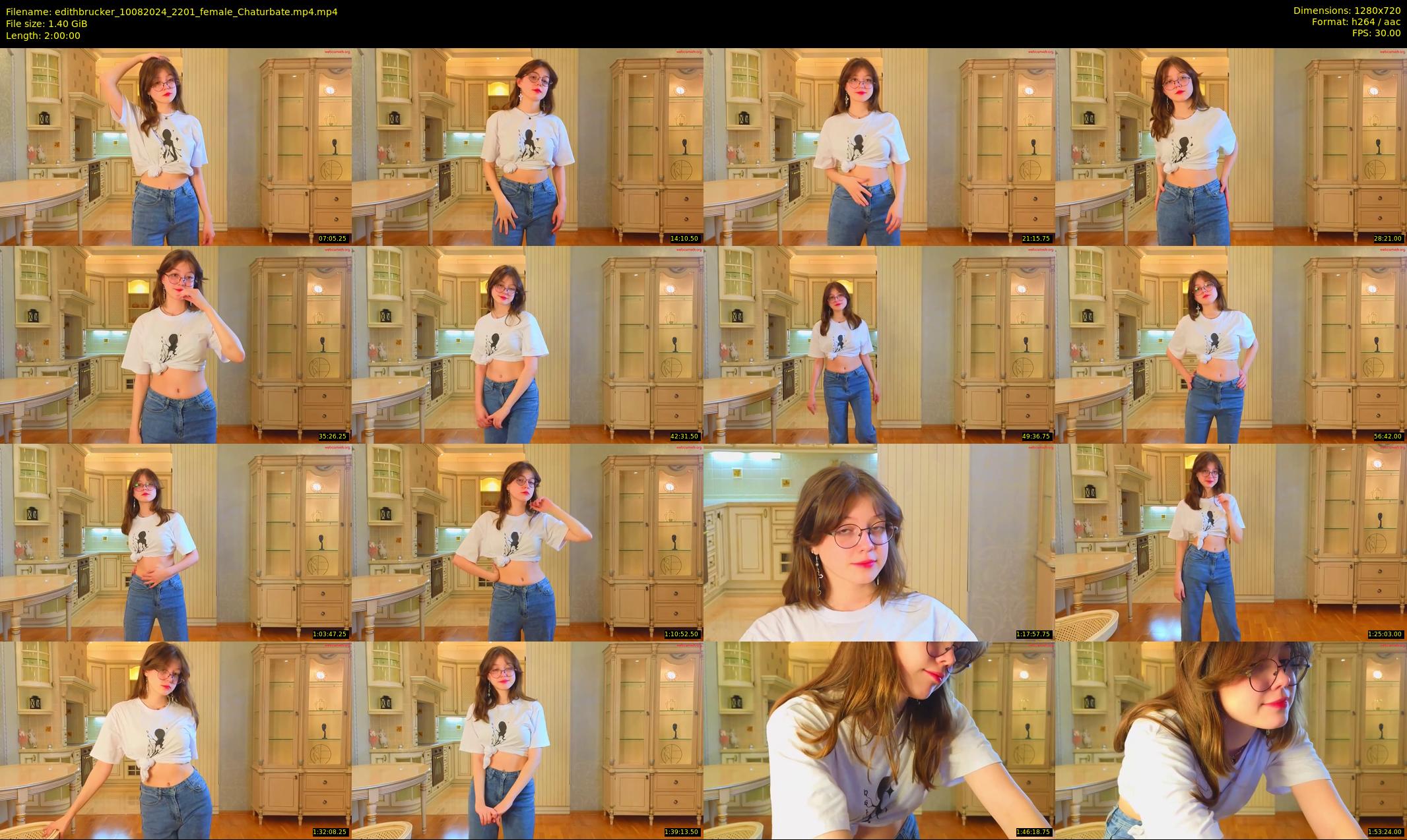edithbrucker — 120 minute Chaturbate female cam show recording, 720p, Aug 10, 2024