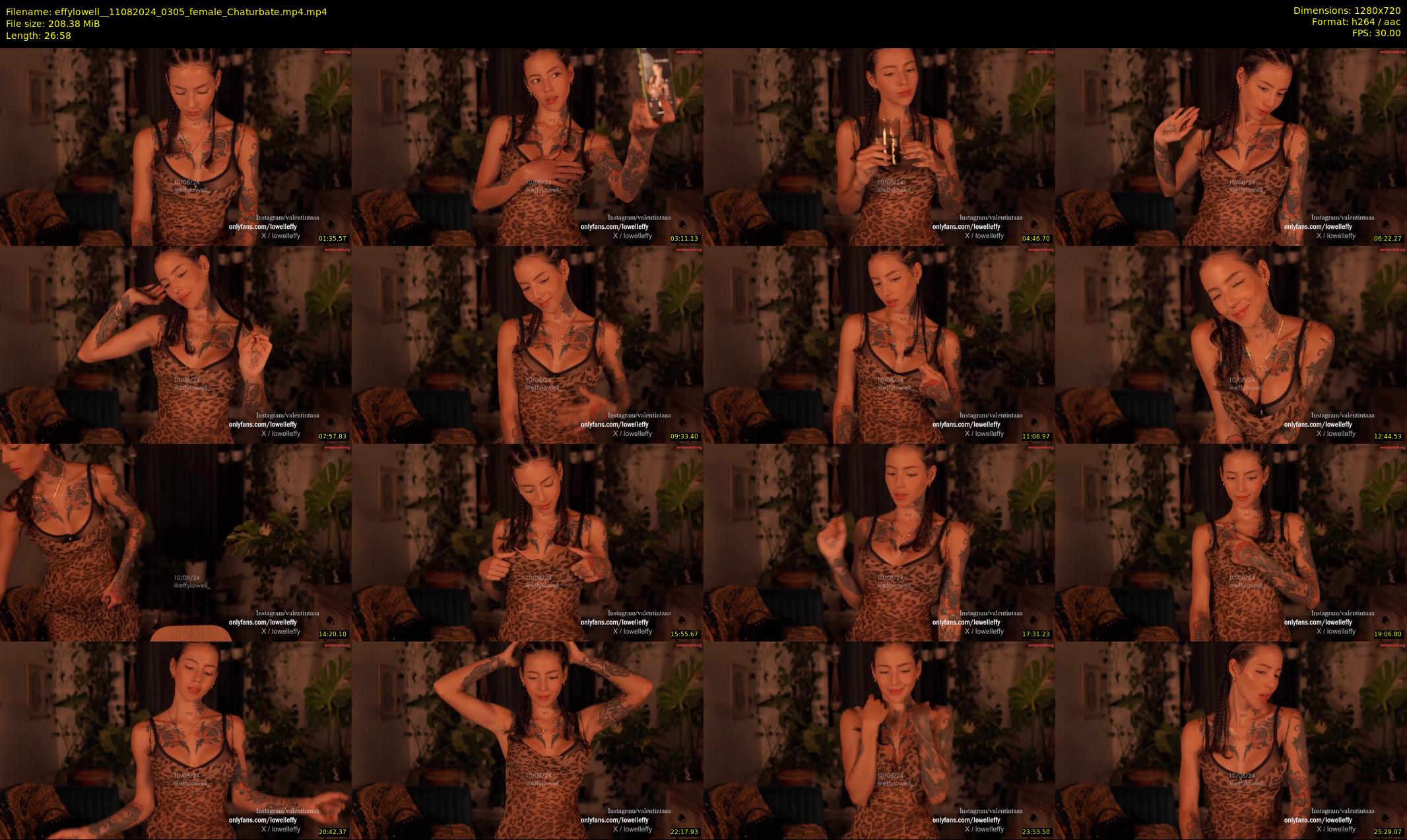 effylowell_ — 27 minute Chaturbate female cam show recording, 720p, Aug 11, 2024