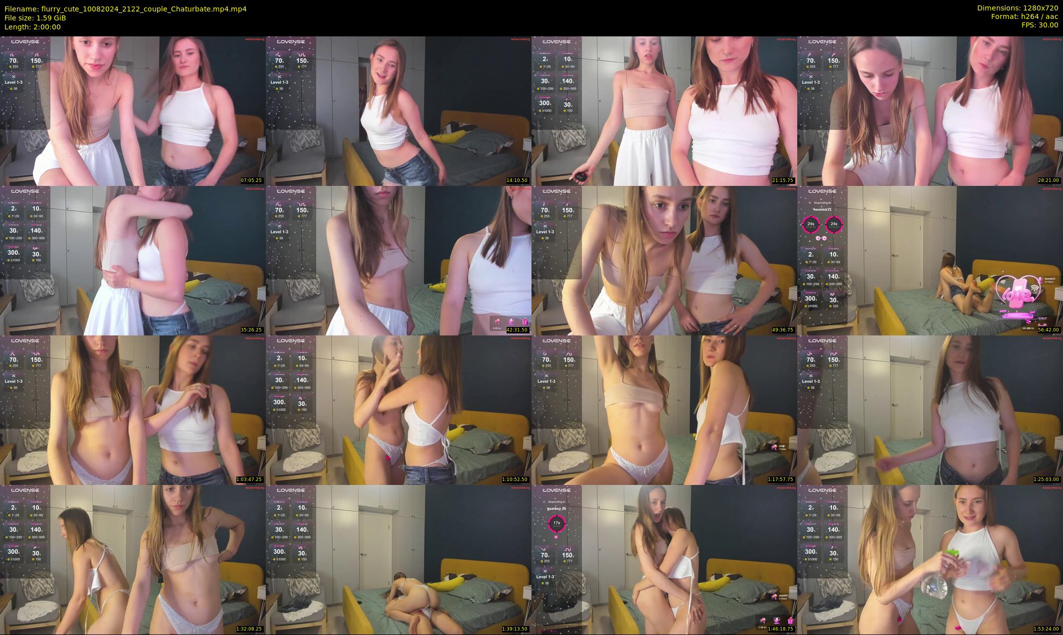 flurry_cute — 120 minute Chaturbate couple cam show recording, 720p, Aug 10, 2024