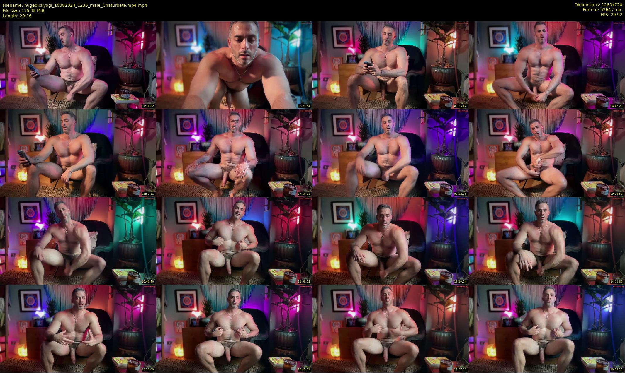 hugedickyogi — 21 minute Chaturbate male cam show recording, 720p, Aug 10, 2024