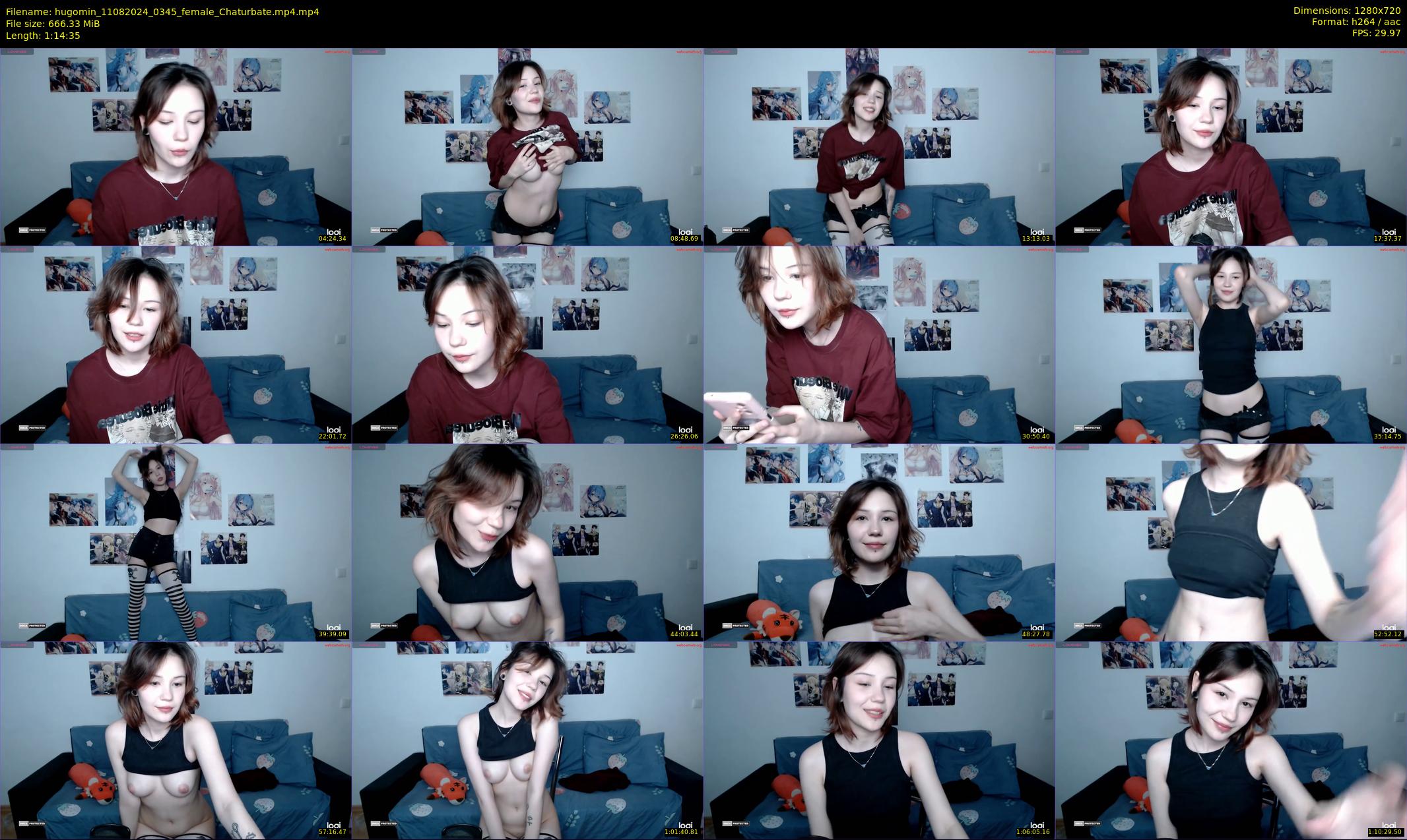 hugomin — 75 minute Chaturbate female cam show recording, 720p, Aug 11, 2024
