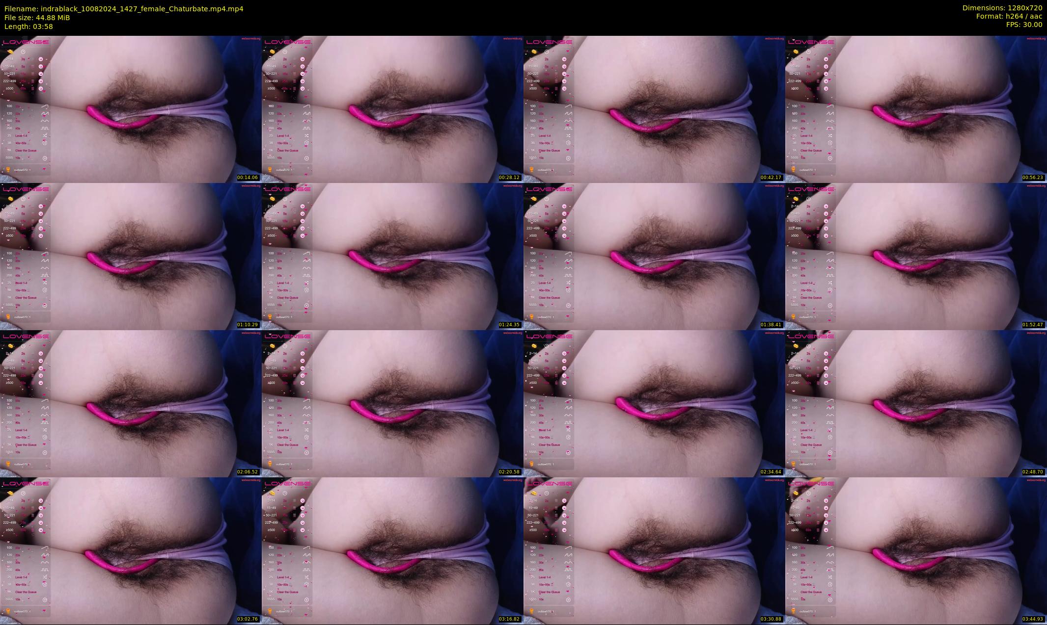 indrablack — 4 minute Chaturbate female cam show recording, 720p, Aug 10, 2024