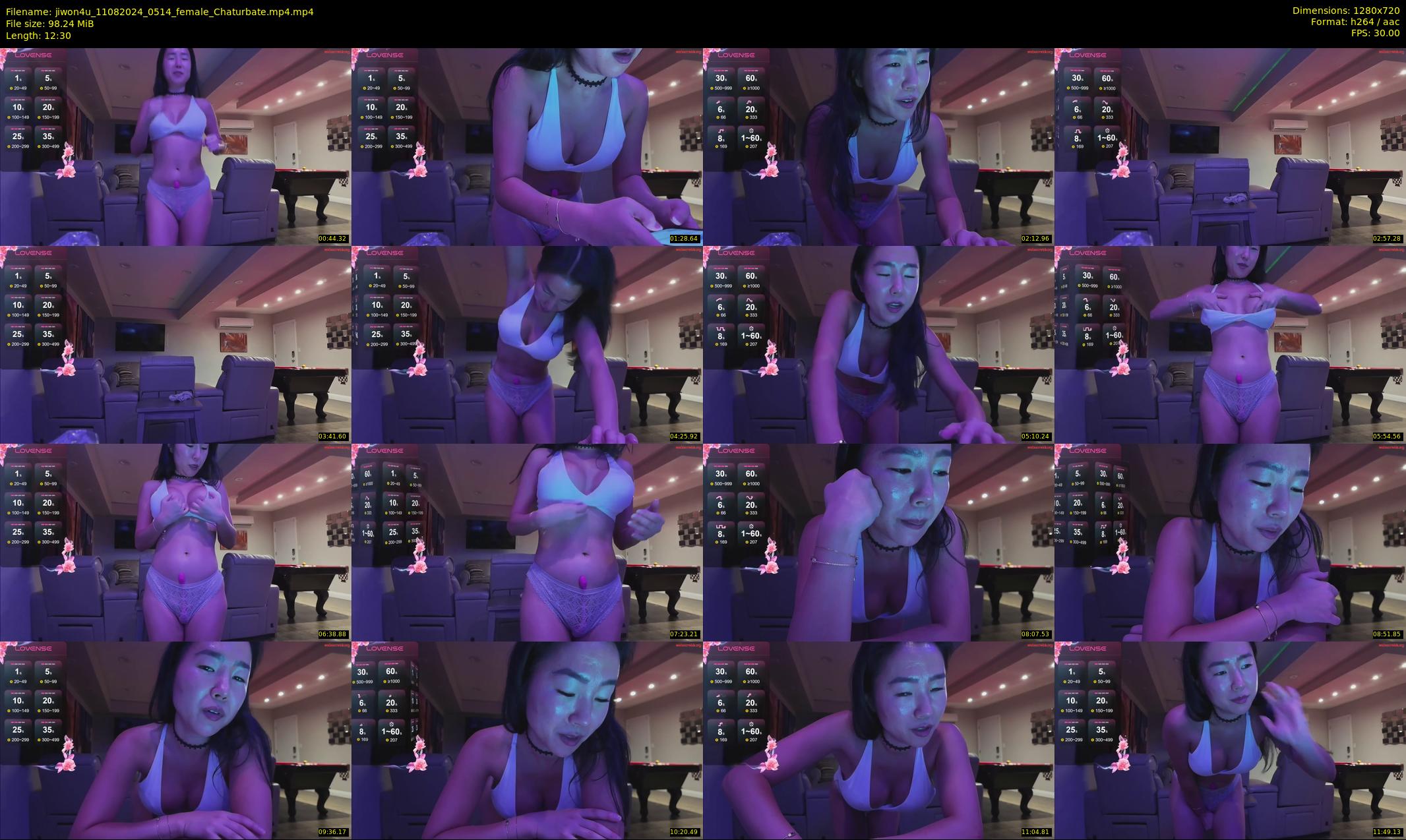 jiwon4u — 13 minute Chaturbate female cam show recording, 720p, Aug 11, 2024