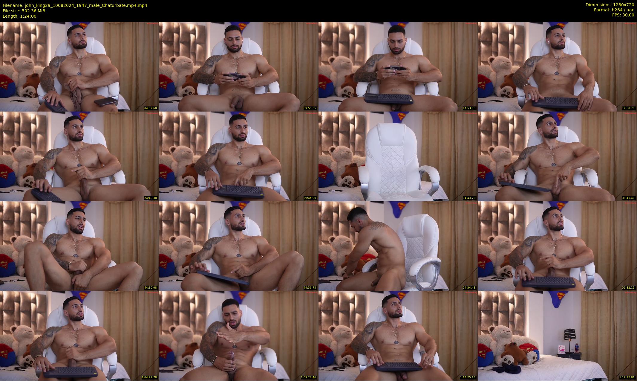 john_king29 — 84 minute Chaturbate male cam show recording, 720p, Aug 10, 2024