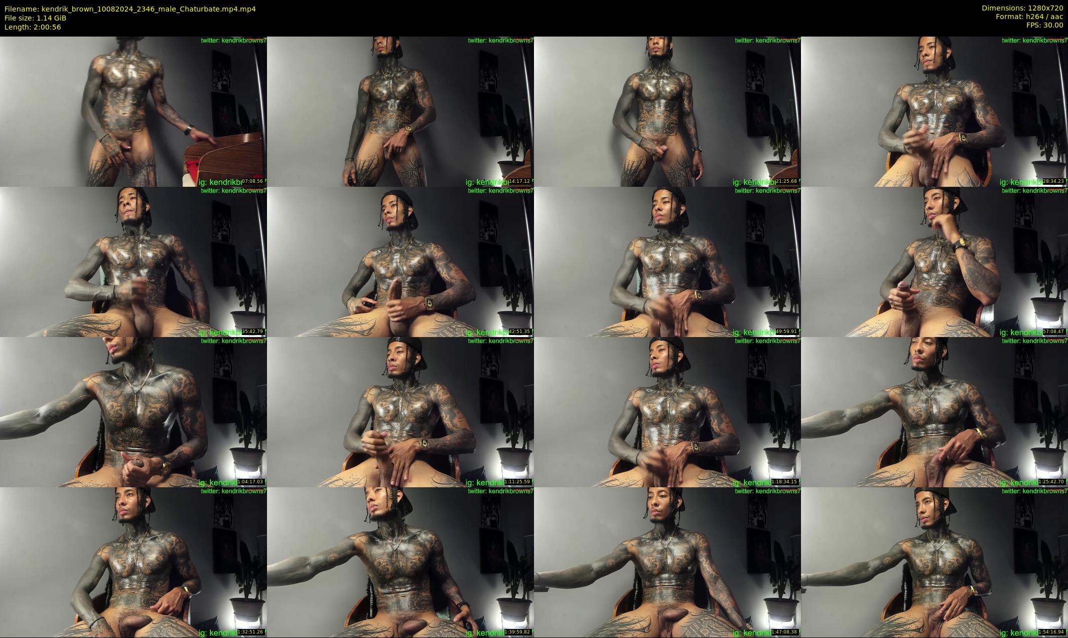kendrik_brown — 121 minute Chaturbate male cam show recording, 720p, Aug 10, 2024