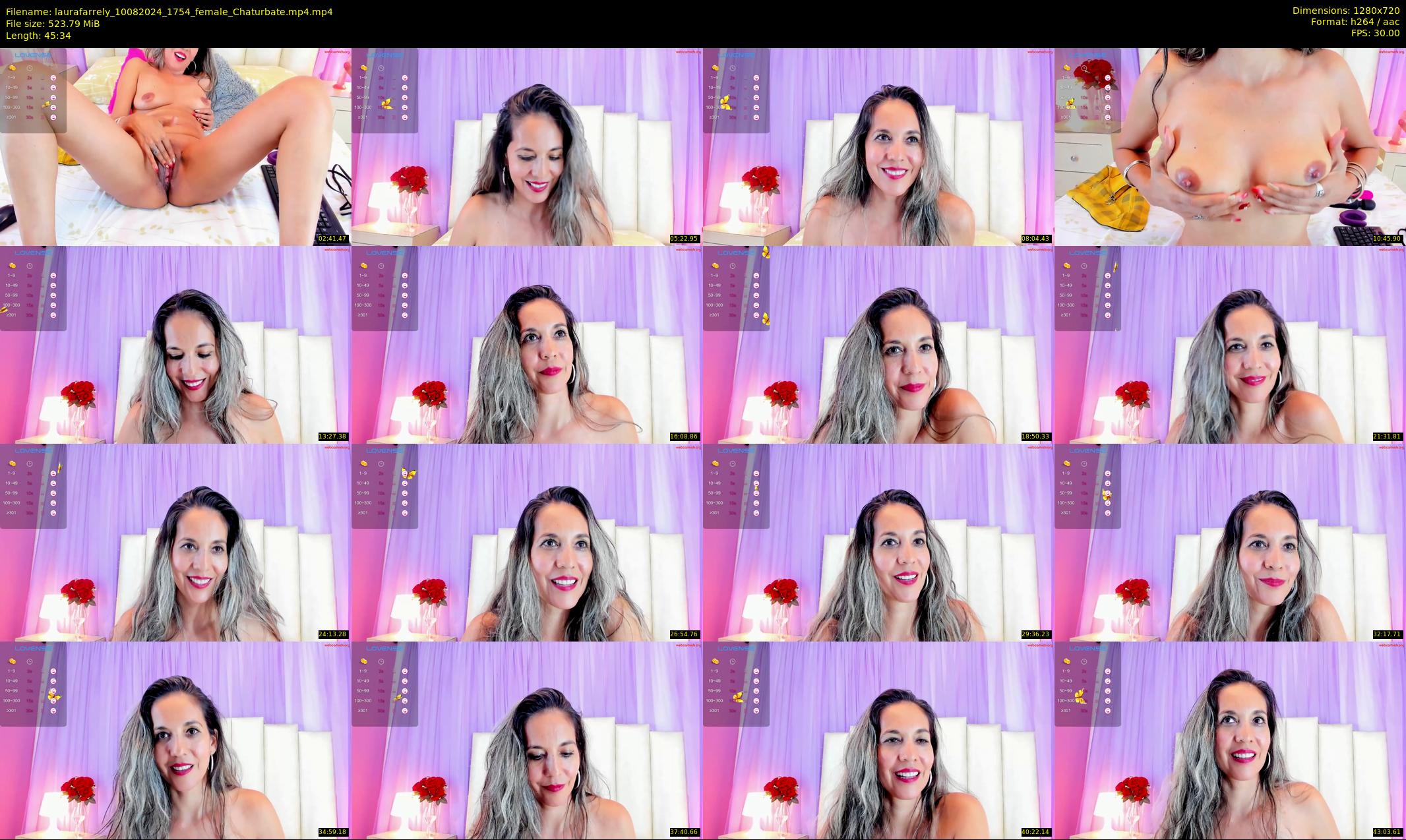 laurafarrely — 46 minute Chaturbate female cam show recording, 720p, Aug 10, 2024