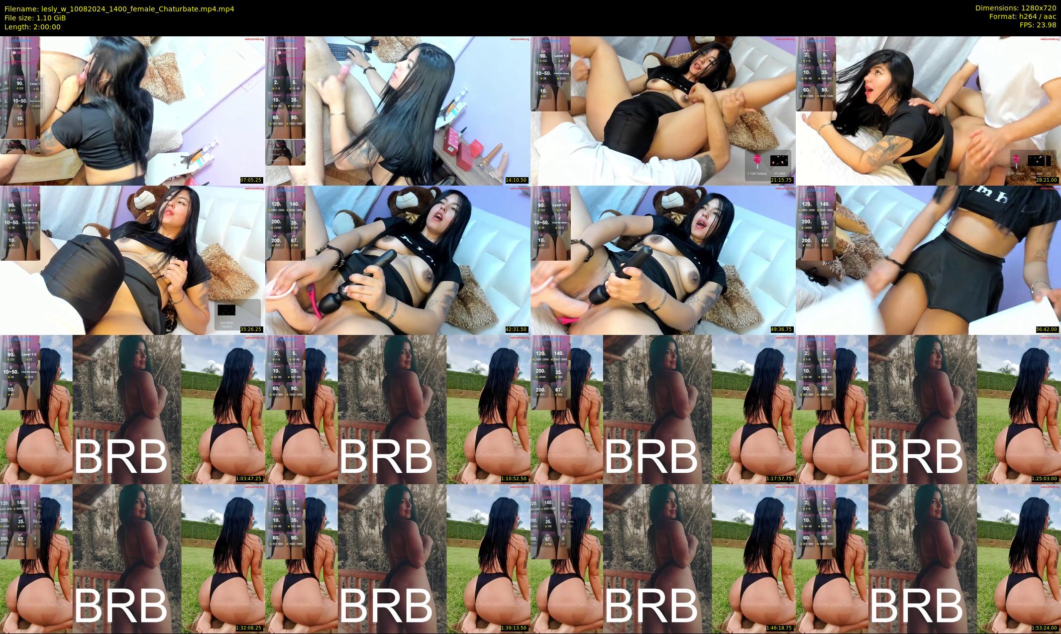 lesly_w — 120 minute Chaturbate female cam show recording, 720p, Aug 10, 2024