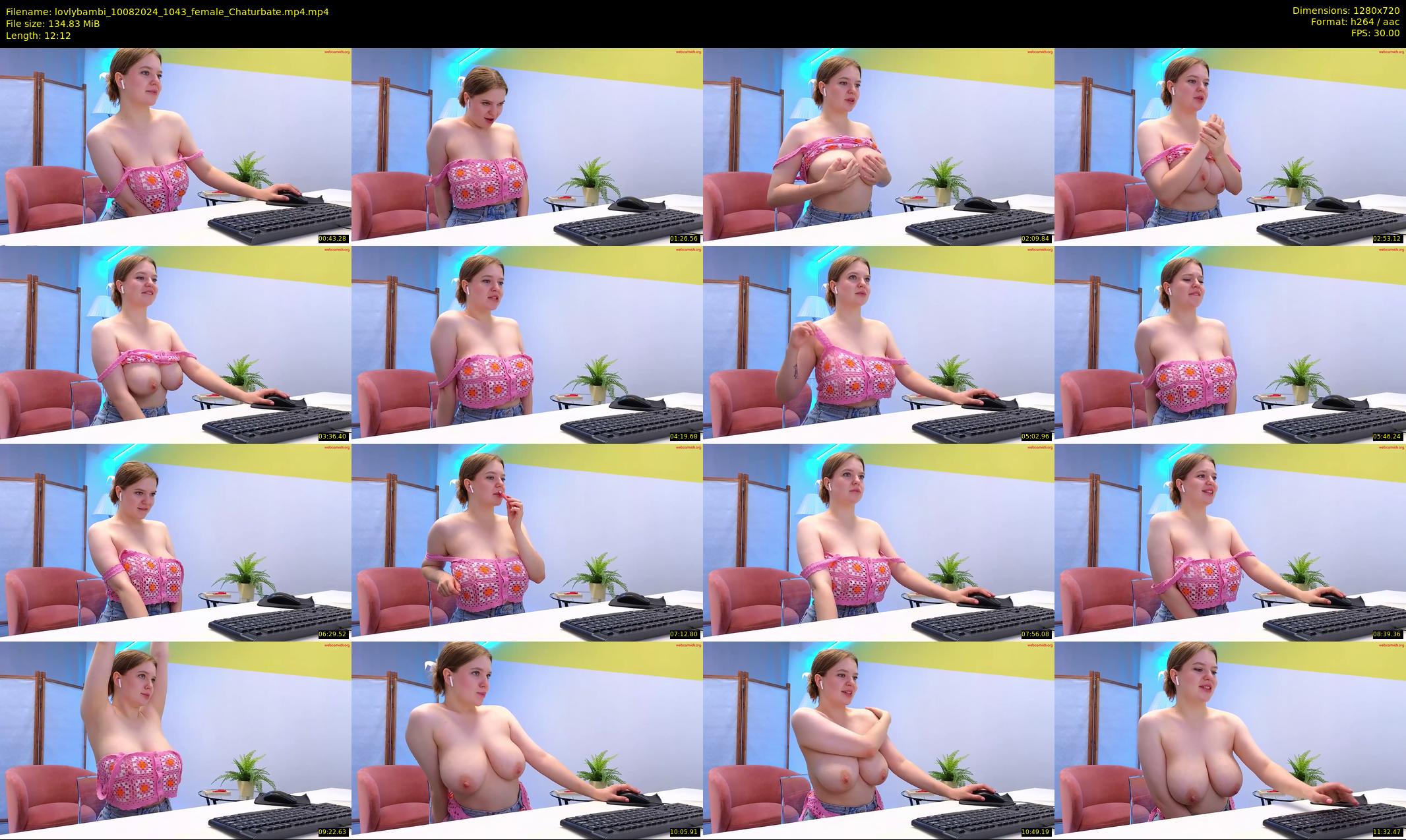 lovlybambi — 13 minute Chaturbate female cam show recording, 720p, Aug 10, 2024