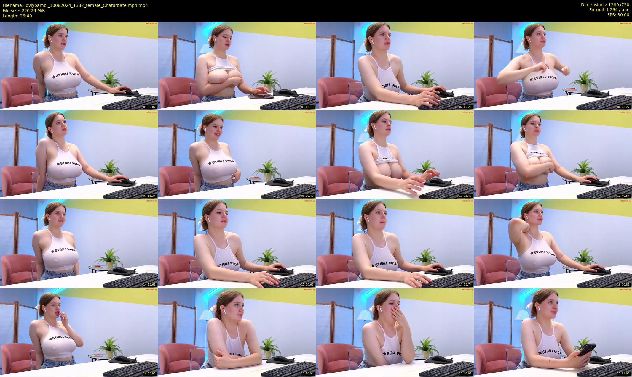 lovlybambi — 27 minute Chaturbate female cam show recording, 720p, Aug 10, 2024