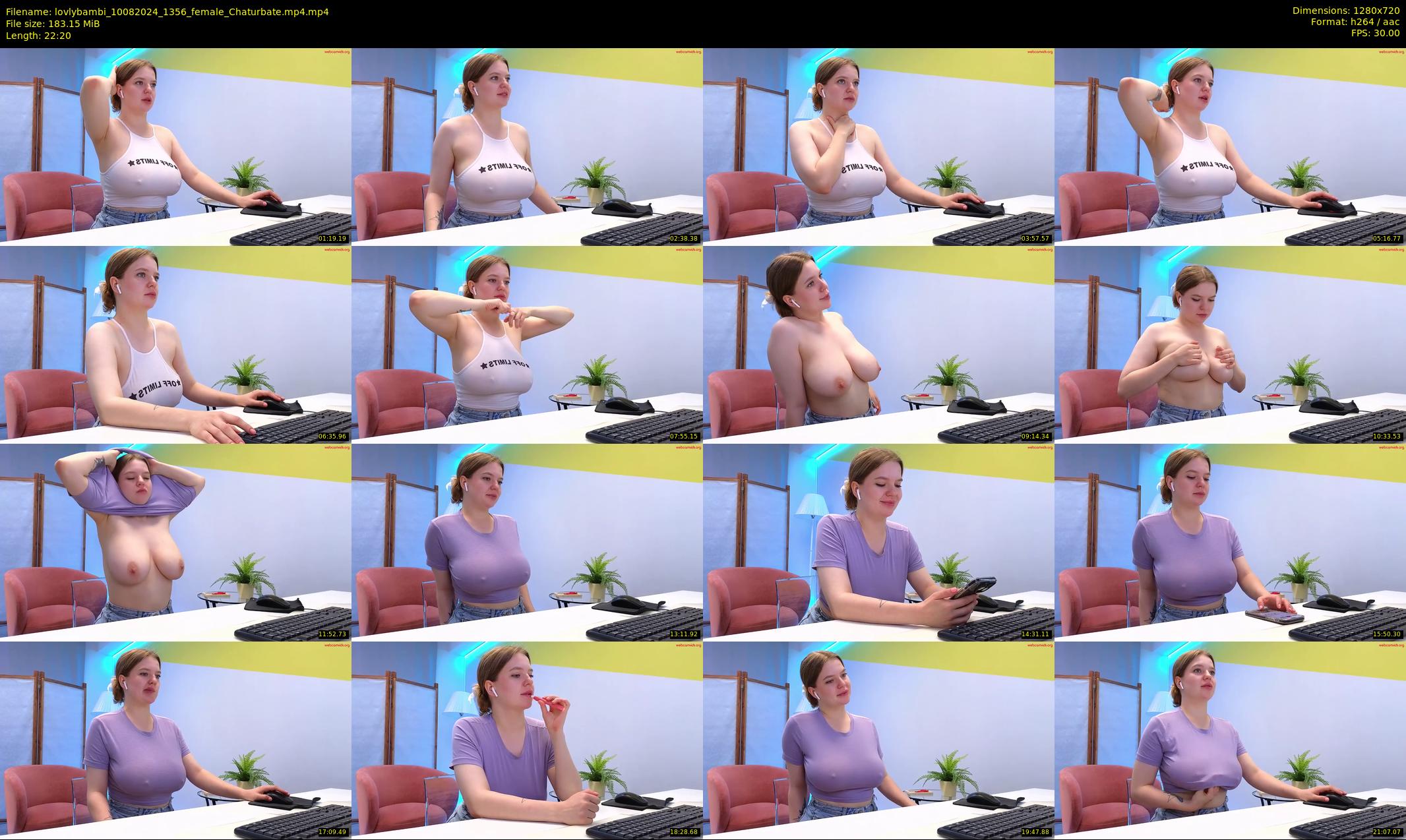 lovlybambi — 23 minute Chaturbate female cam show recording, 720p, Aug 10, 2024