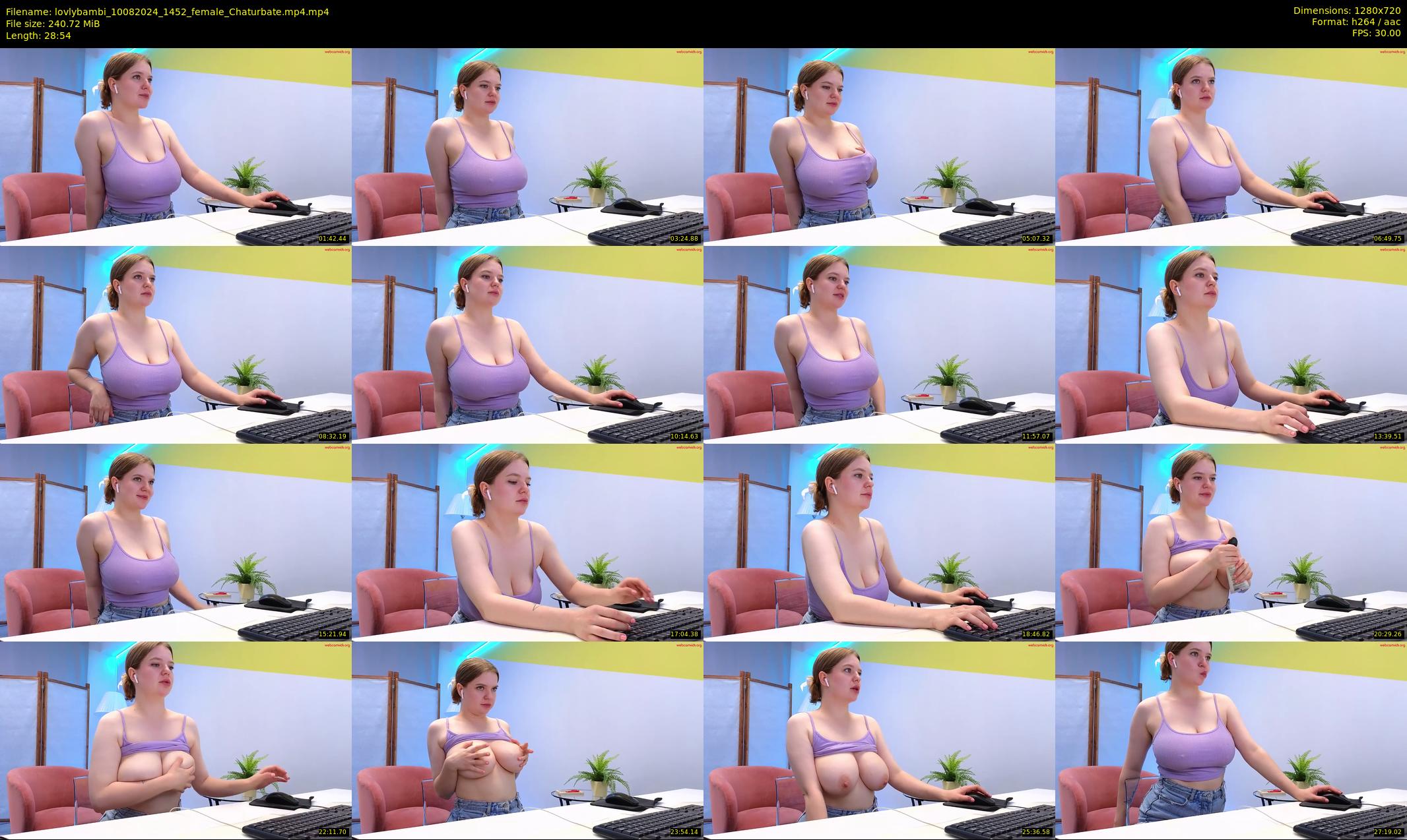 lovlybambi — 29 minute Chaturbate female cam show recording, 720p, Aug 10, 2024