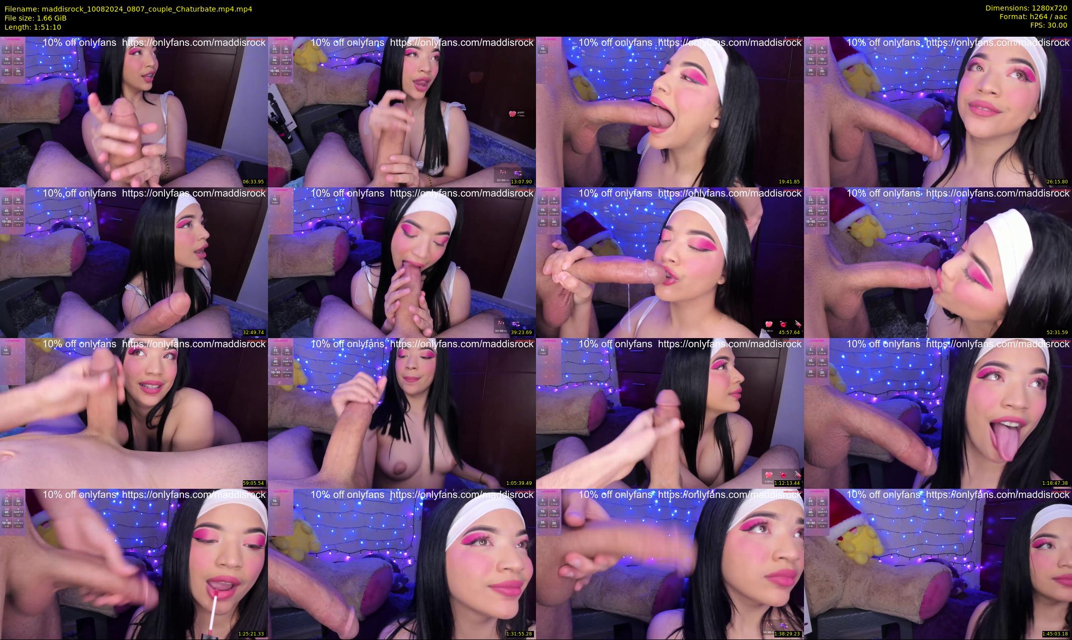 maddisrock — 112 minute Chaturbate couple cam show recording, 720p, Aug 10, 2024