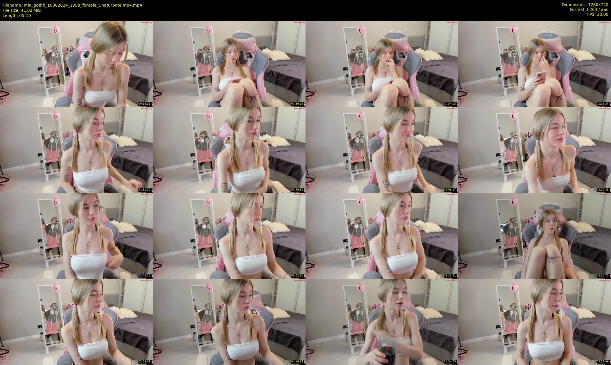 mia_gothh — 6 minute Chaturbate female cam show recording, 720p, Aug 10, 2024