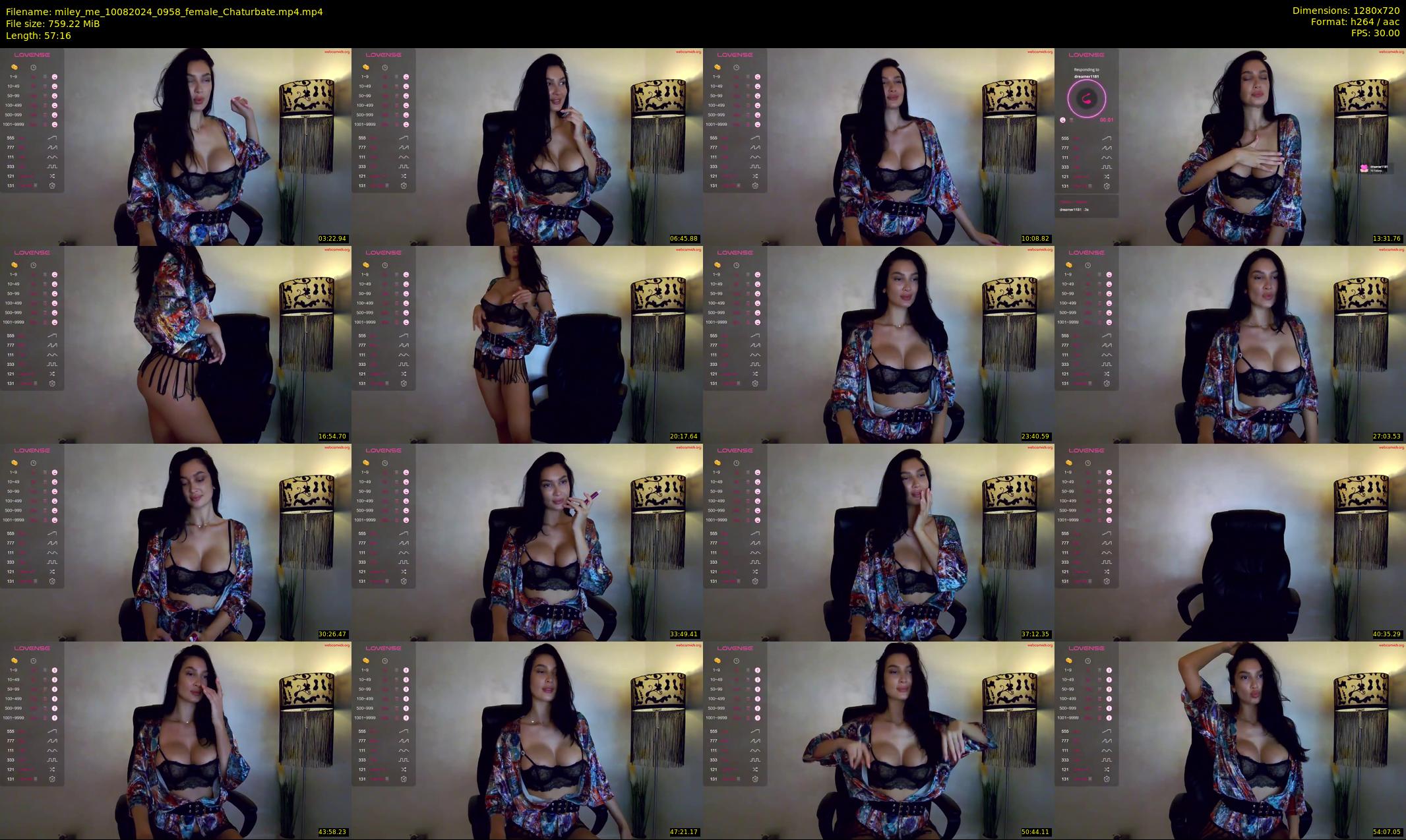 miley_me — 58 minute Chaturbate female cam show recording, 720p, Aug 10, 2024